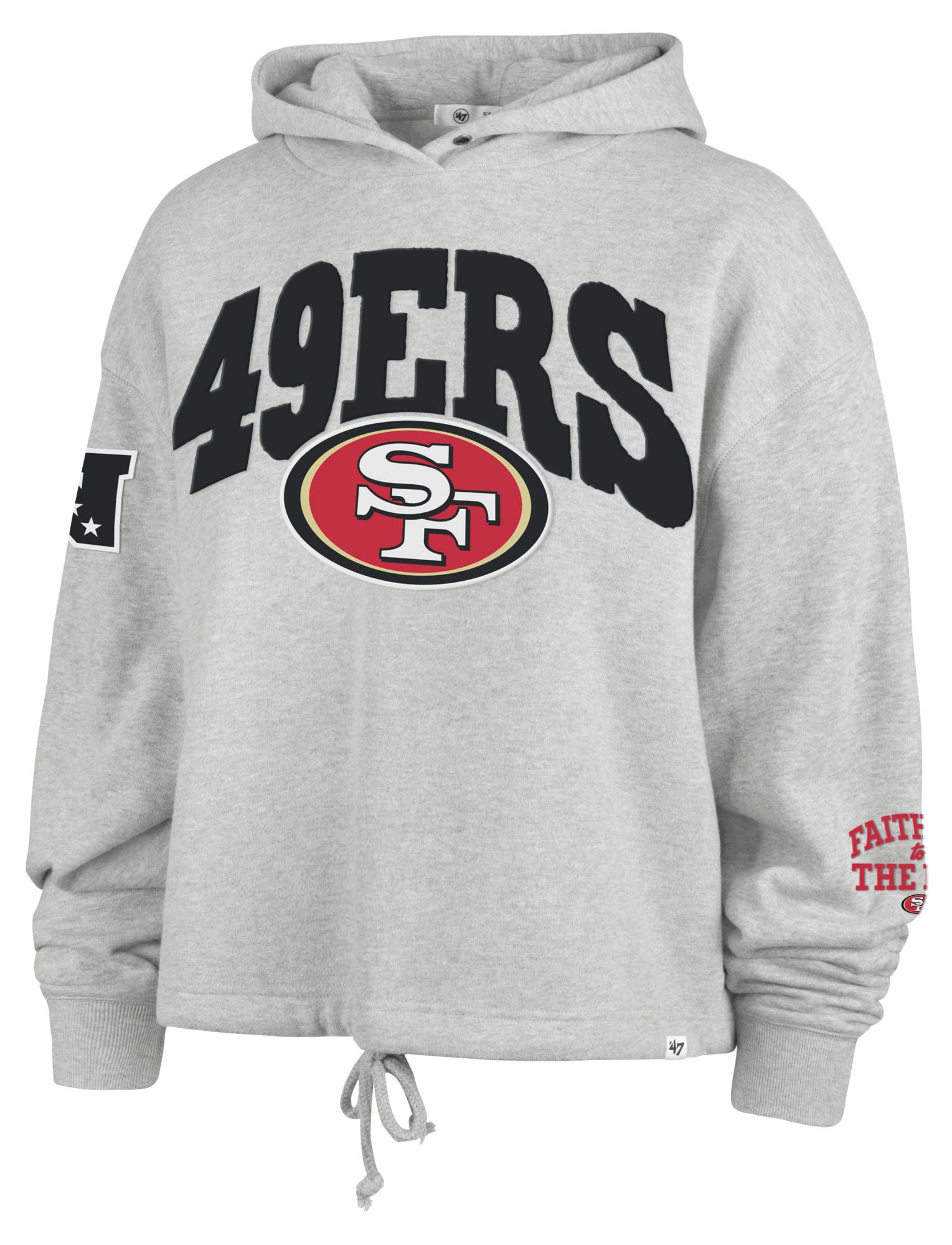 '47 Women's San Francisco 49ers Grey High Hopes Pullover Hoodie product image