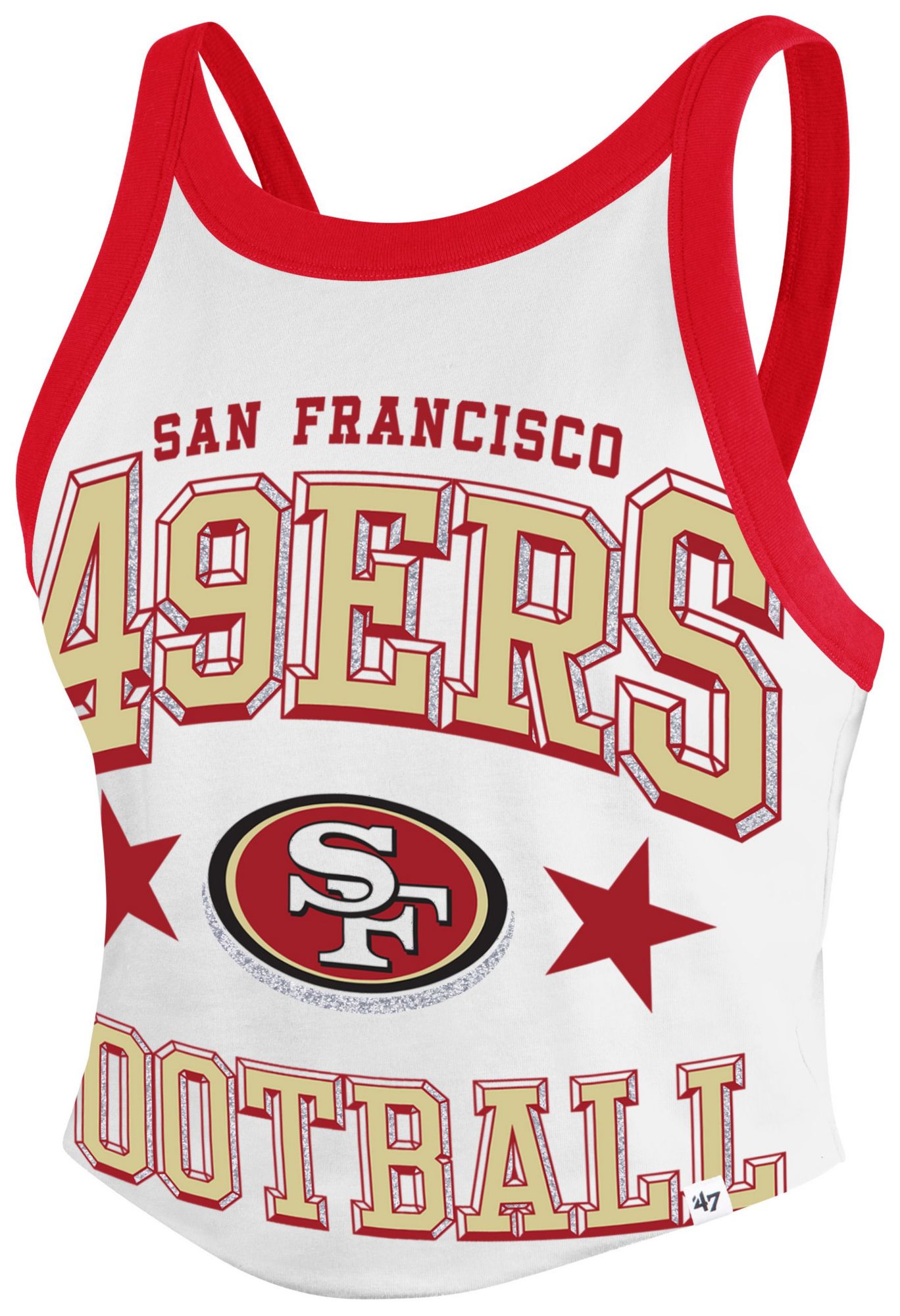 '47 Women's San Francisco 49ers White Energy Tank Top product image