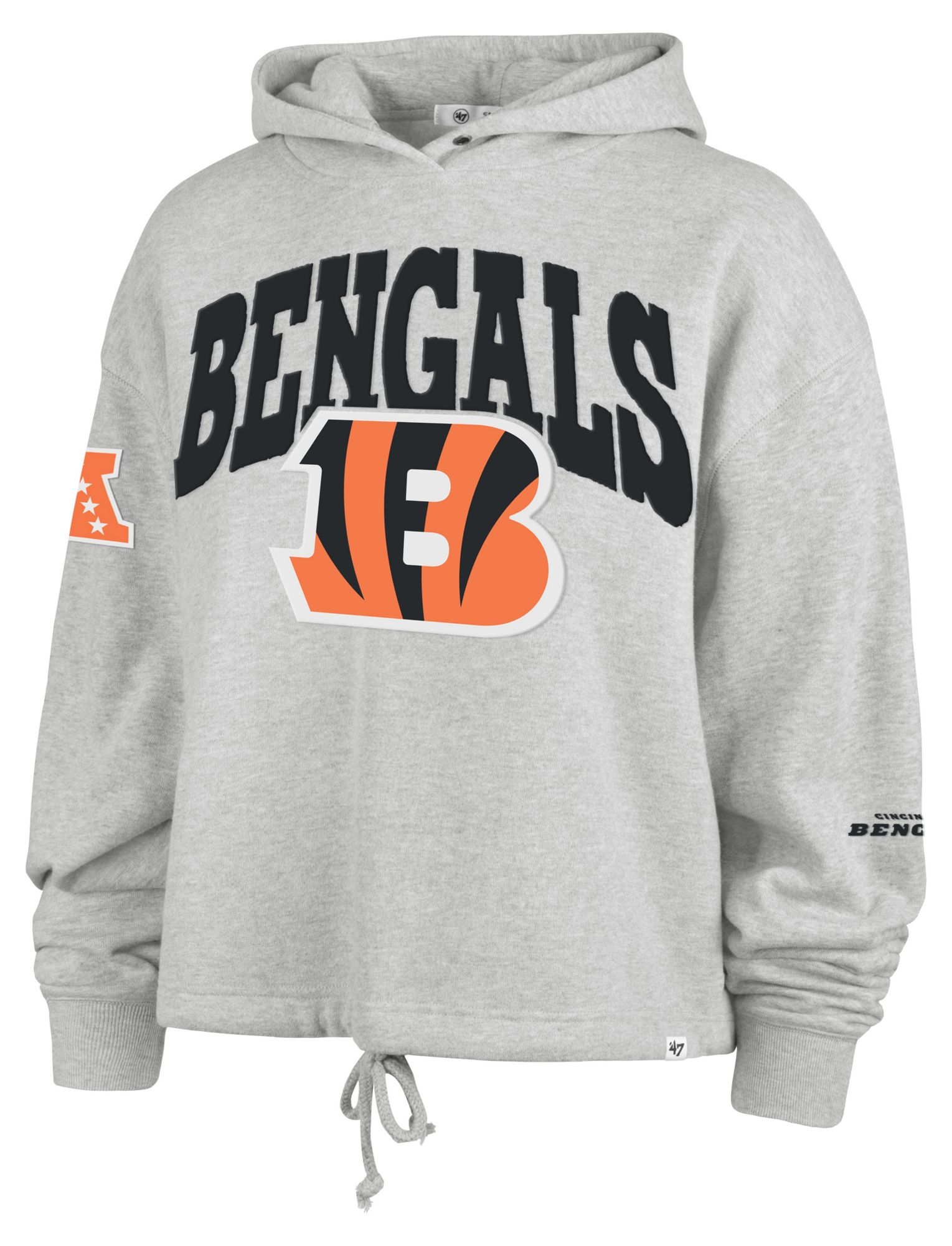 '47 Women's Cincinnati Bengals Grey High Hopes Pullover Hoodie product image