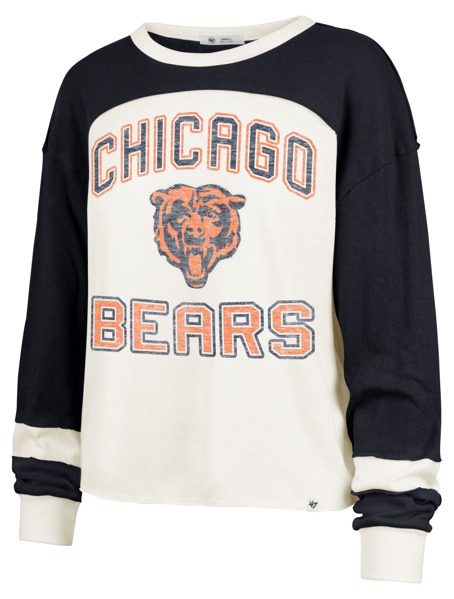 '47 Women's Chicago Bears Beige Curve Toni Long Sleeve T-Shirt product image