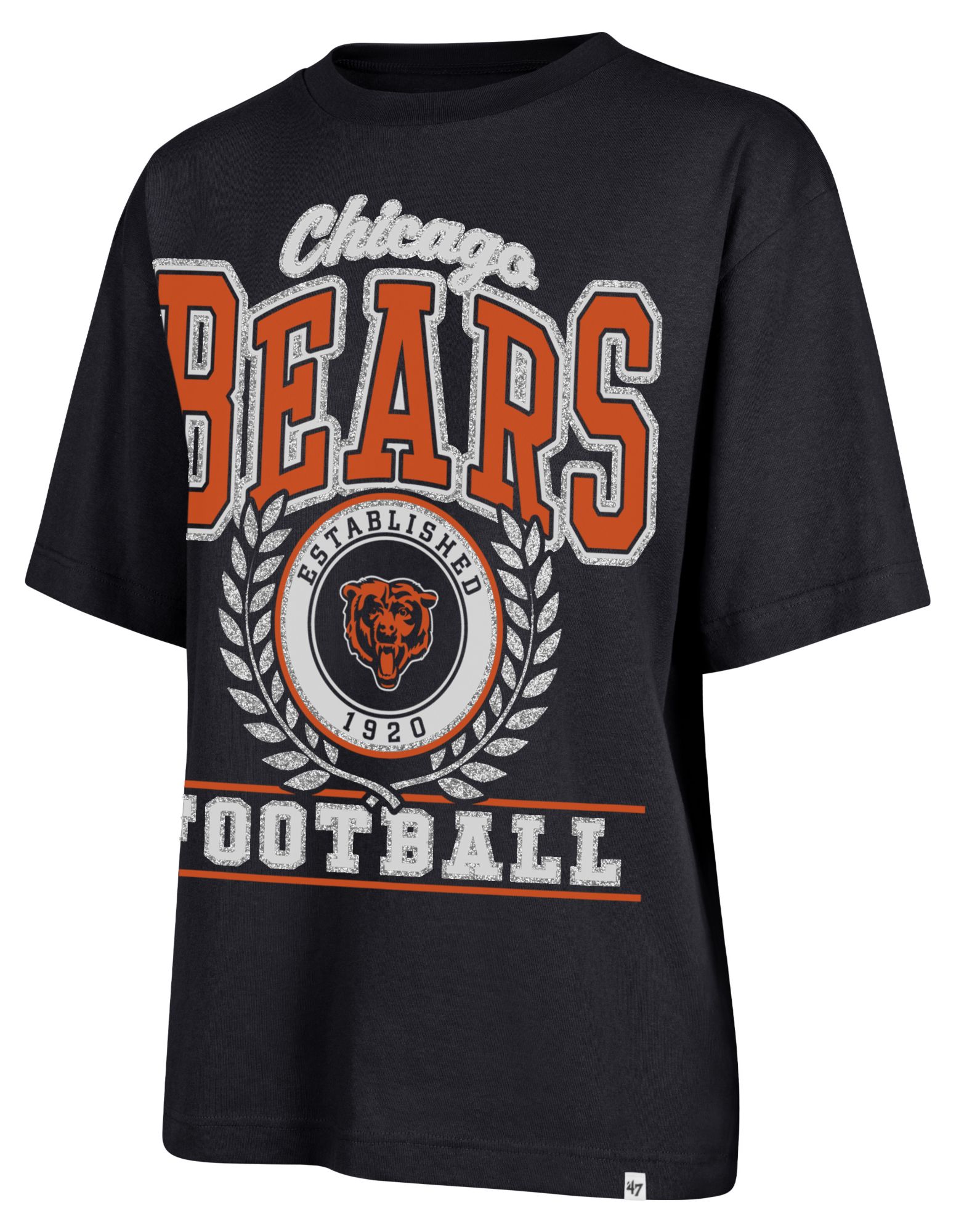 '47 Women's Chicago Bears Navy Ring True Short Sleeve T-Shirt product image