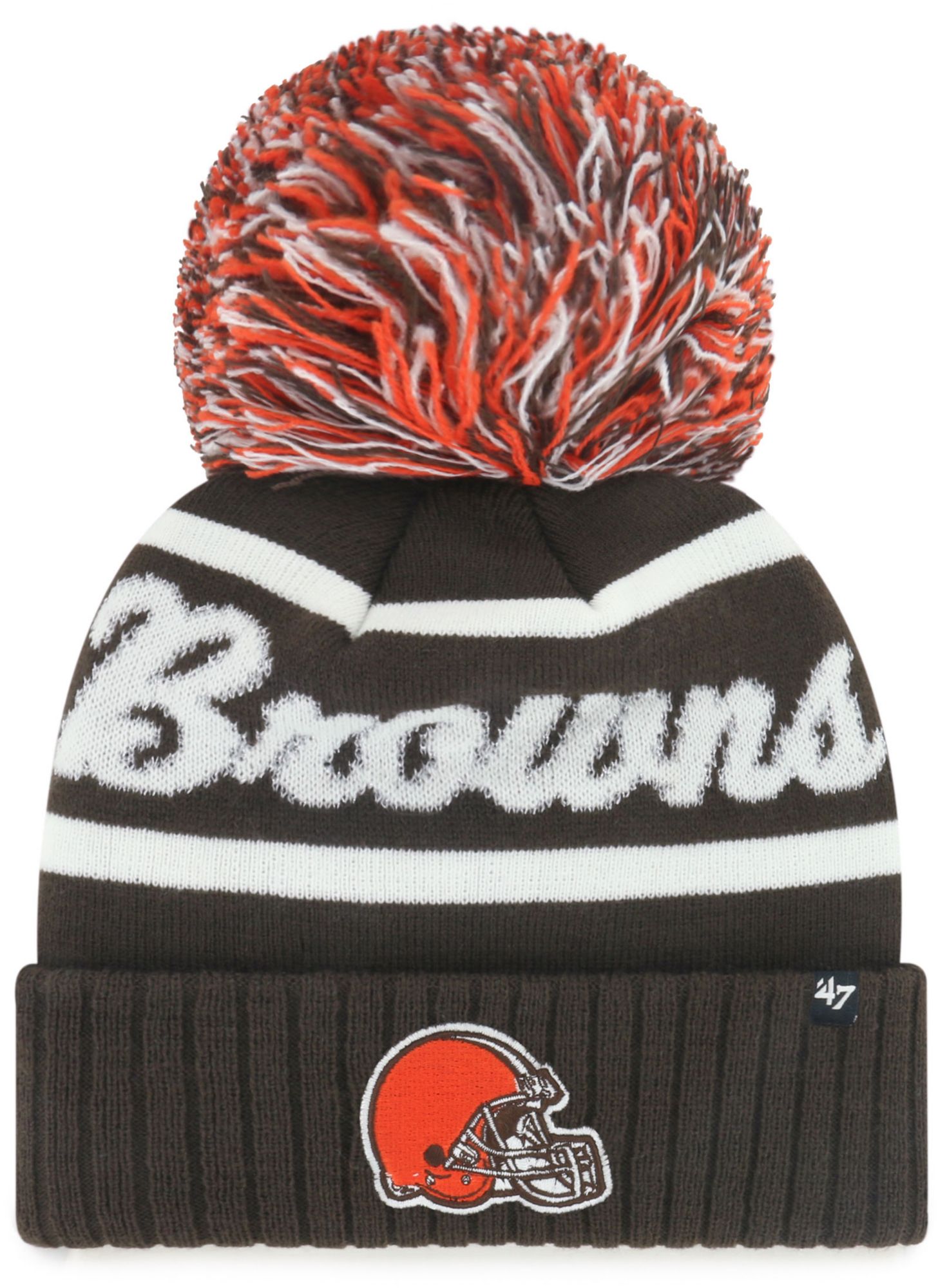 '47 Women's Cleveland Browns Brown Spirited Cuffed Knit Beanie product image