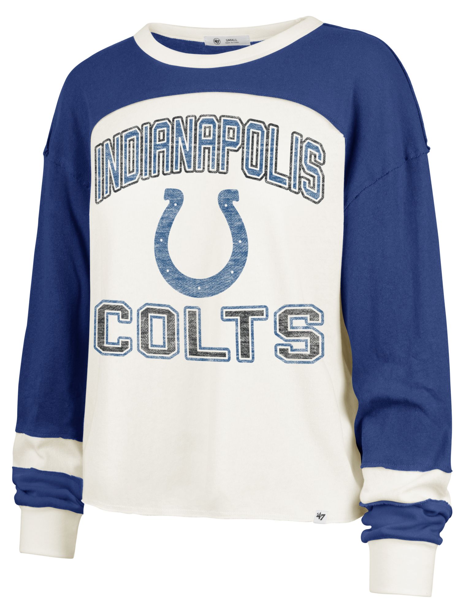 '47 Women's Indianapolis Colts Beige Curve Toni Long Sleeve T-Shirt product image
