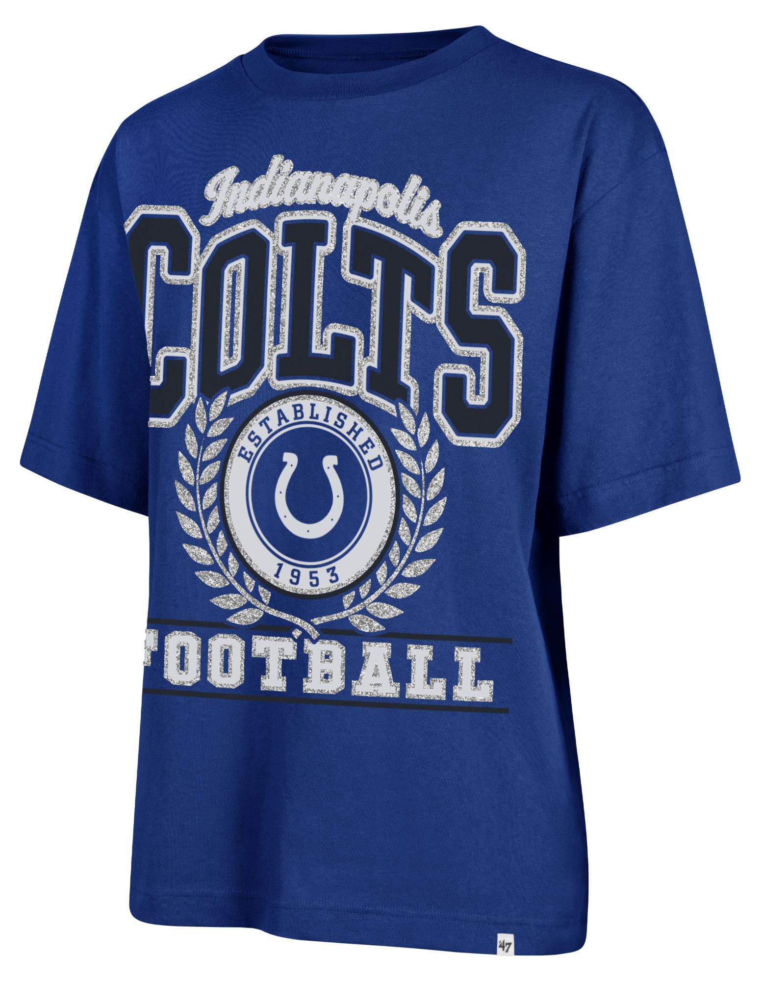 '47 Women's Indianapolis Colts Royal Ring True Short Sleeve T-Shirt product image