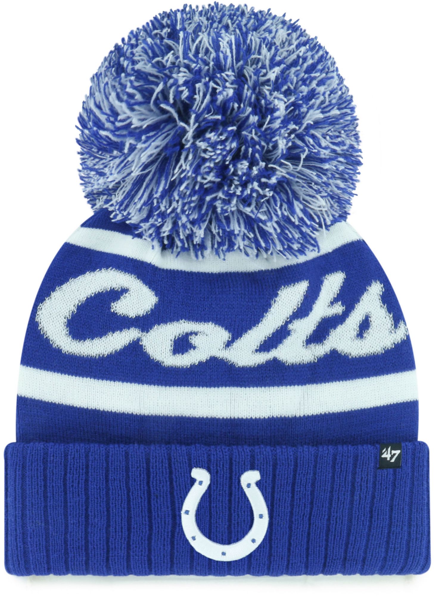 '47 Women's Indianapolis Colts Royal Spirited Cuffed Knit Beanie product image