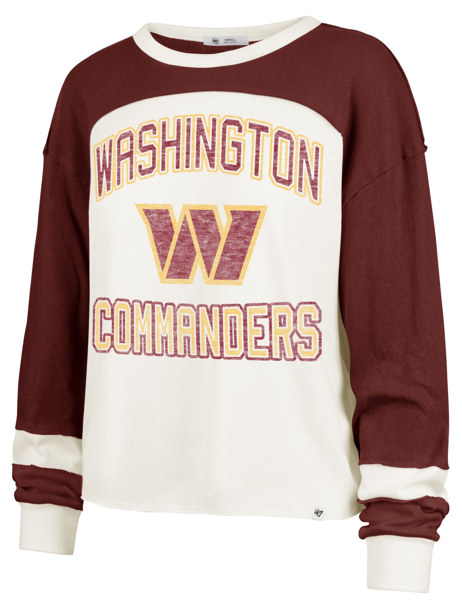 '47 Women's Washington Commanders Beige Curve Toni Long Sleeve T-Shirt product image