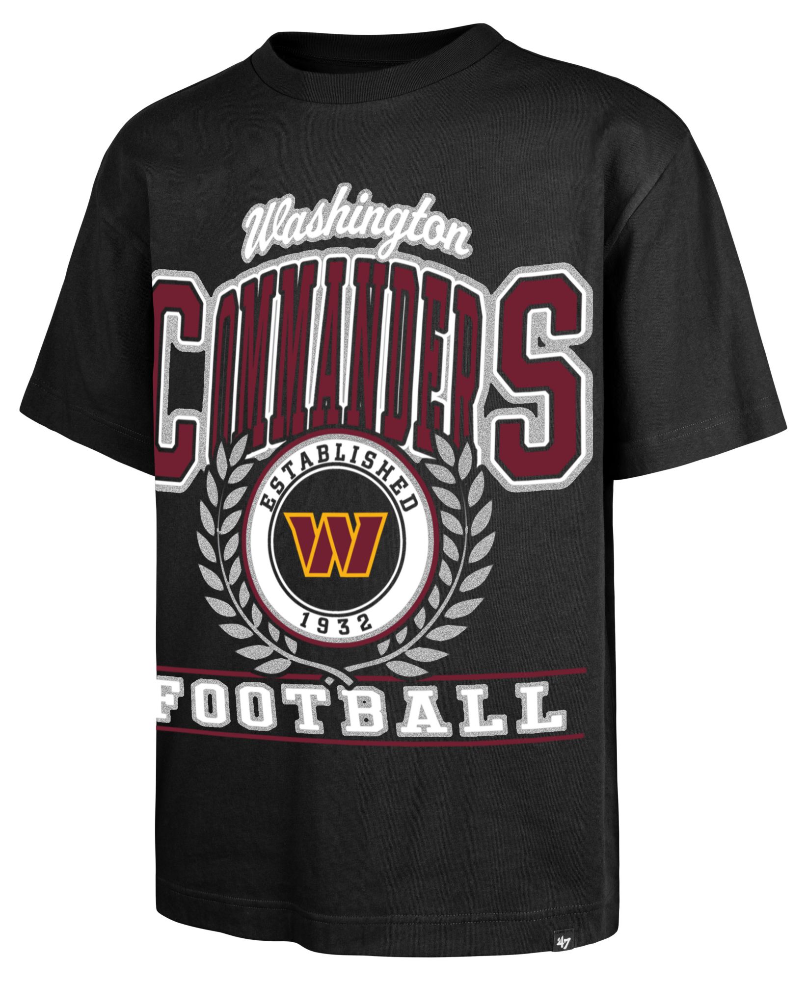 '47 Women's Washington Commanders Black Ring True Short Sleeve T-Shirt product image