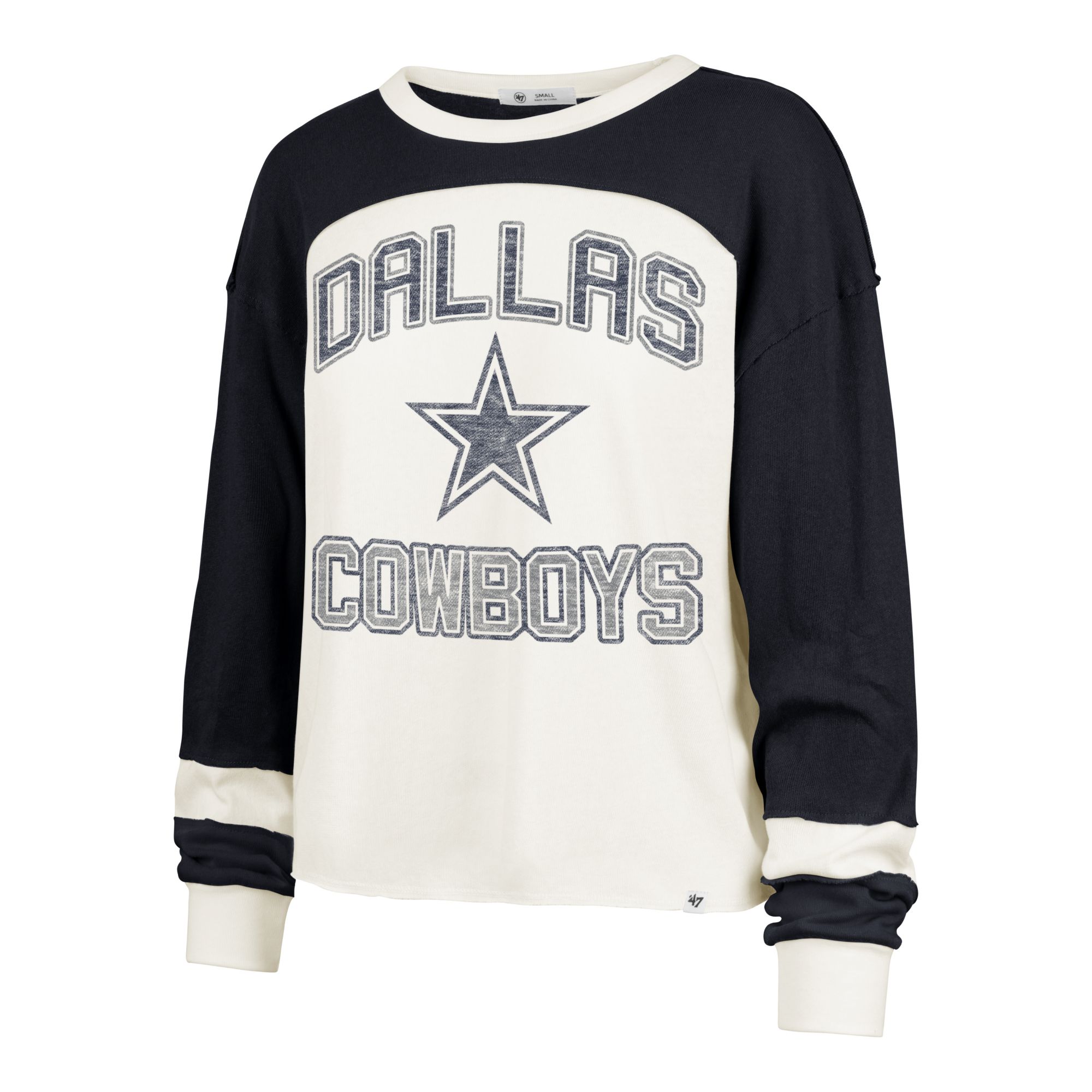 '47 Women's Dallas Cowboys Sandstone Curve Toni Long Sleeve T-Shirt product image