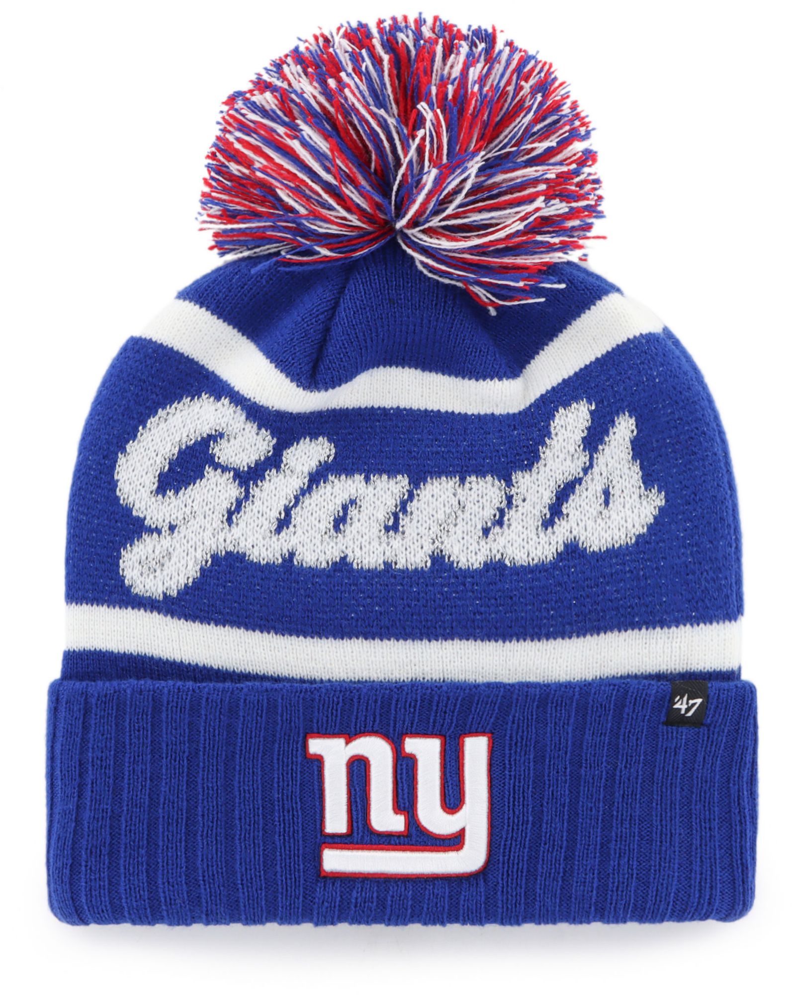 '47 Women's New York Giants Royal Spirited Cuffed Knit Beanie product image