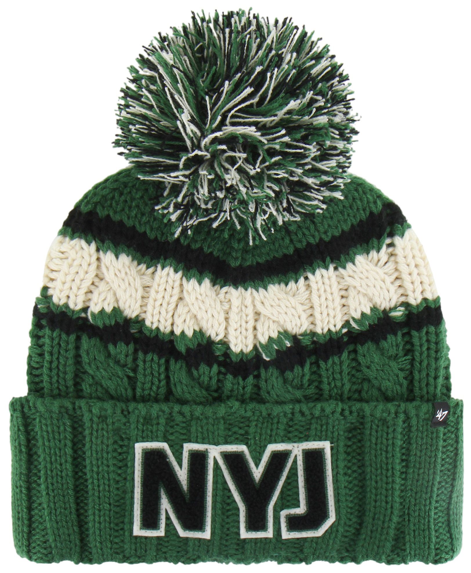 '47 Women's New York Jets Green Emma Cuffed Knit Beanie product image