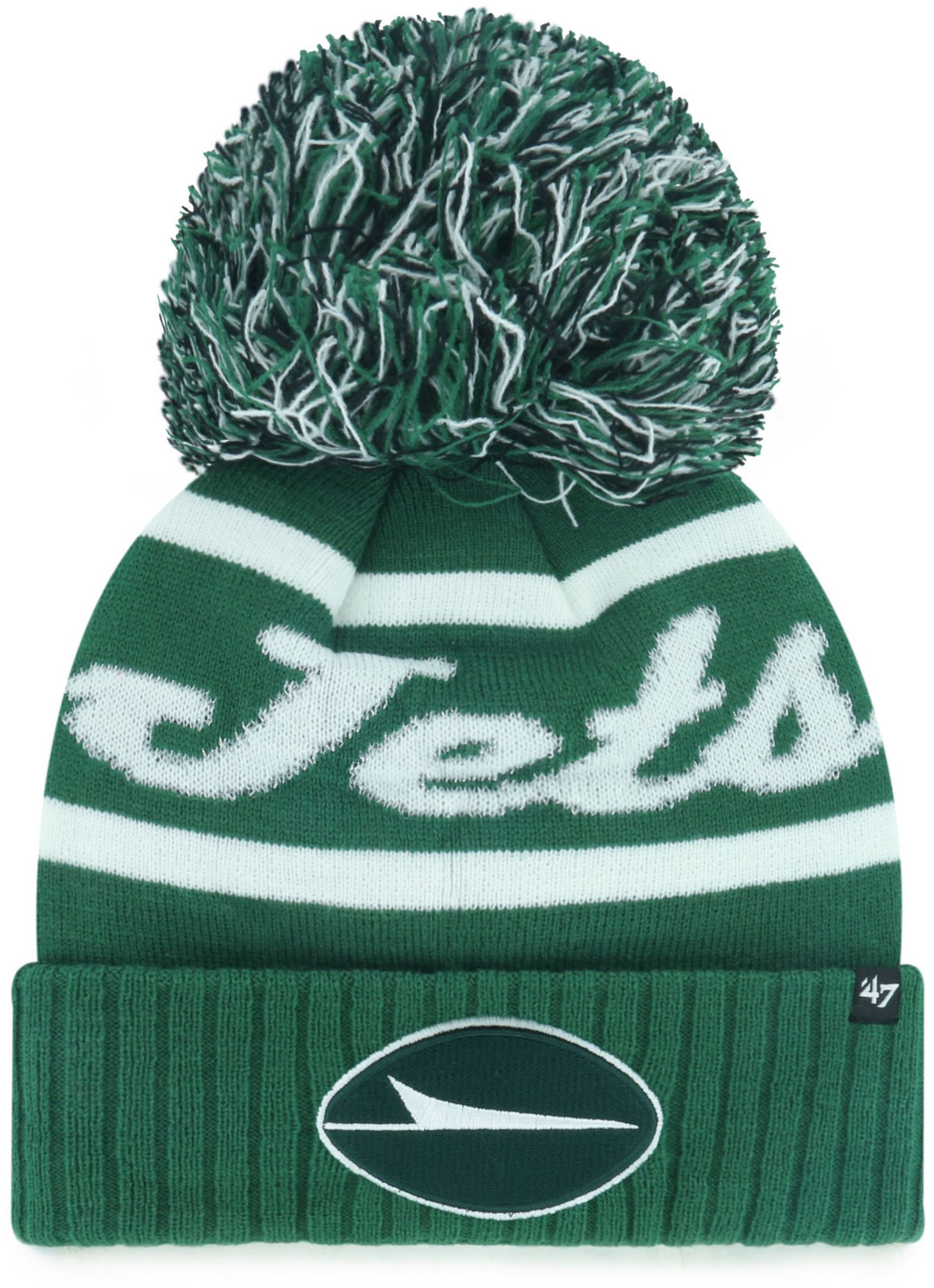 '47 Women's New York Jets Green Spirited Cuffed Knit Beanie product image