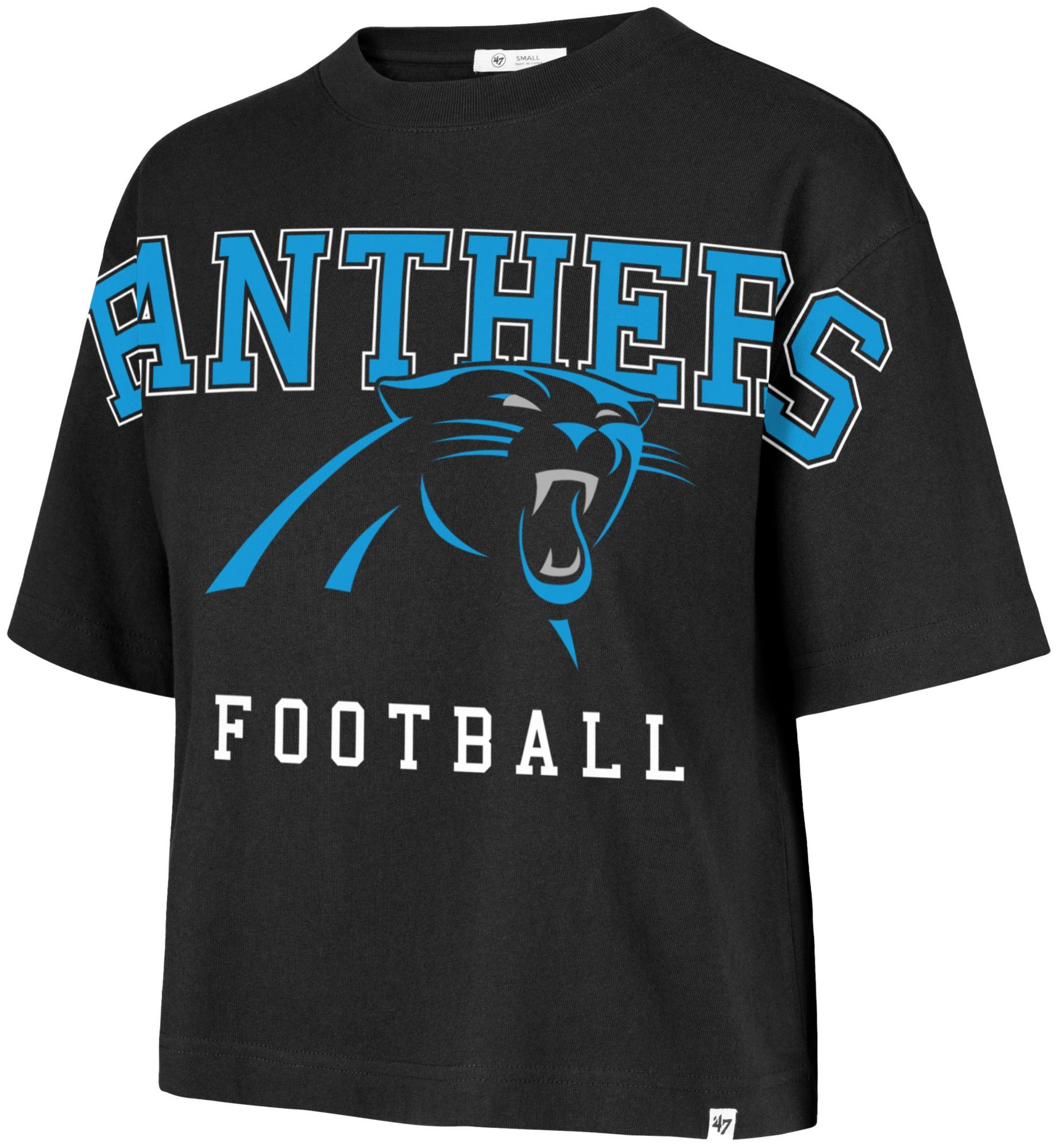 '47 Women's Carolina Panthers Black Outreach T-Shirt product image