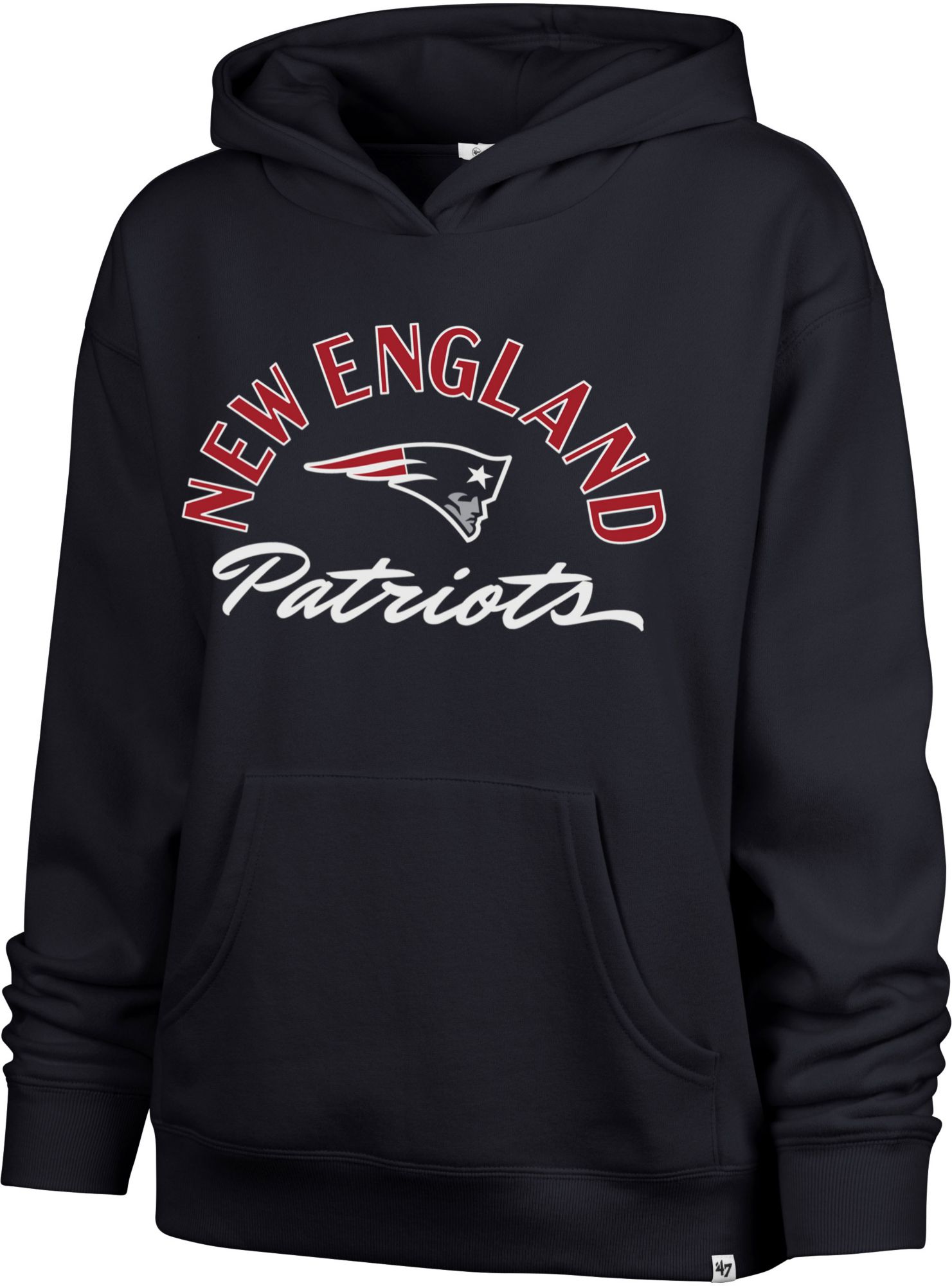 '47 Women's New England Patriots Navy Naomi Pullover Hoodie product image