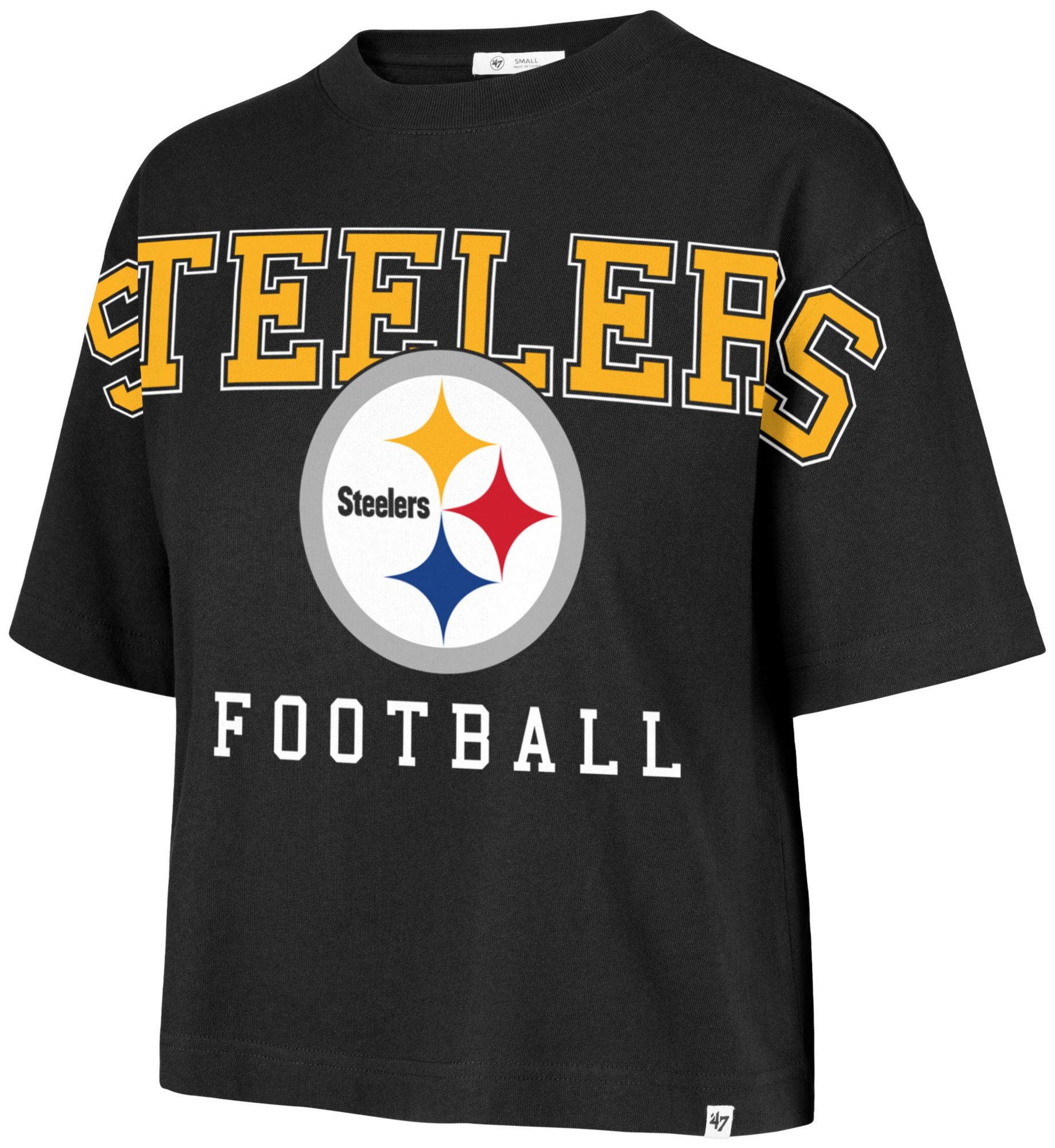 '47 Women's Pittsburgh Steelers Black Outreach T-Shirt product image
