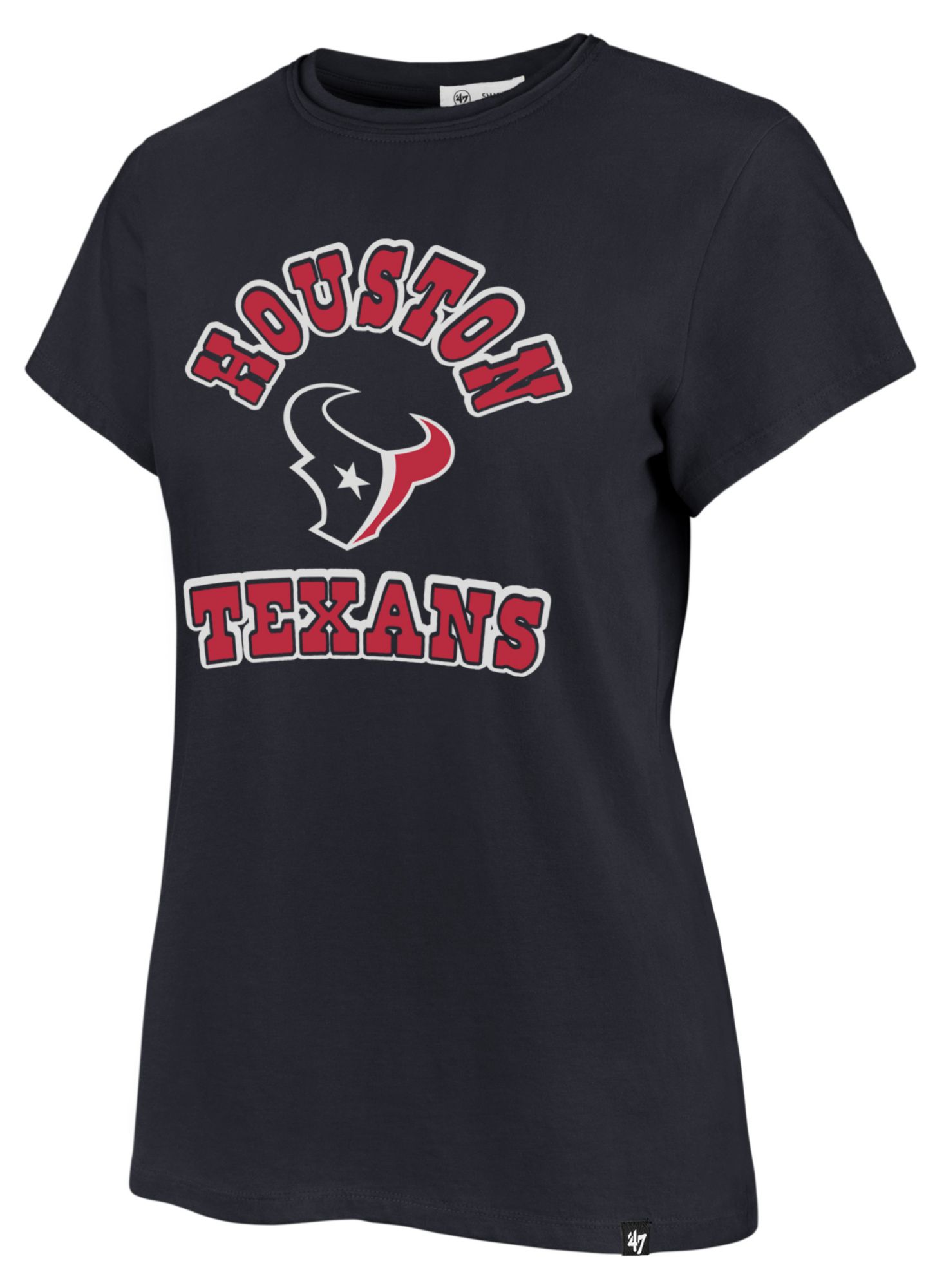 '47 Women's Houston Texans Blue Comeback Franki Short Sleeve T-Shirt product image
