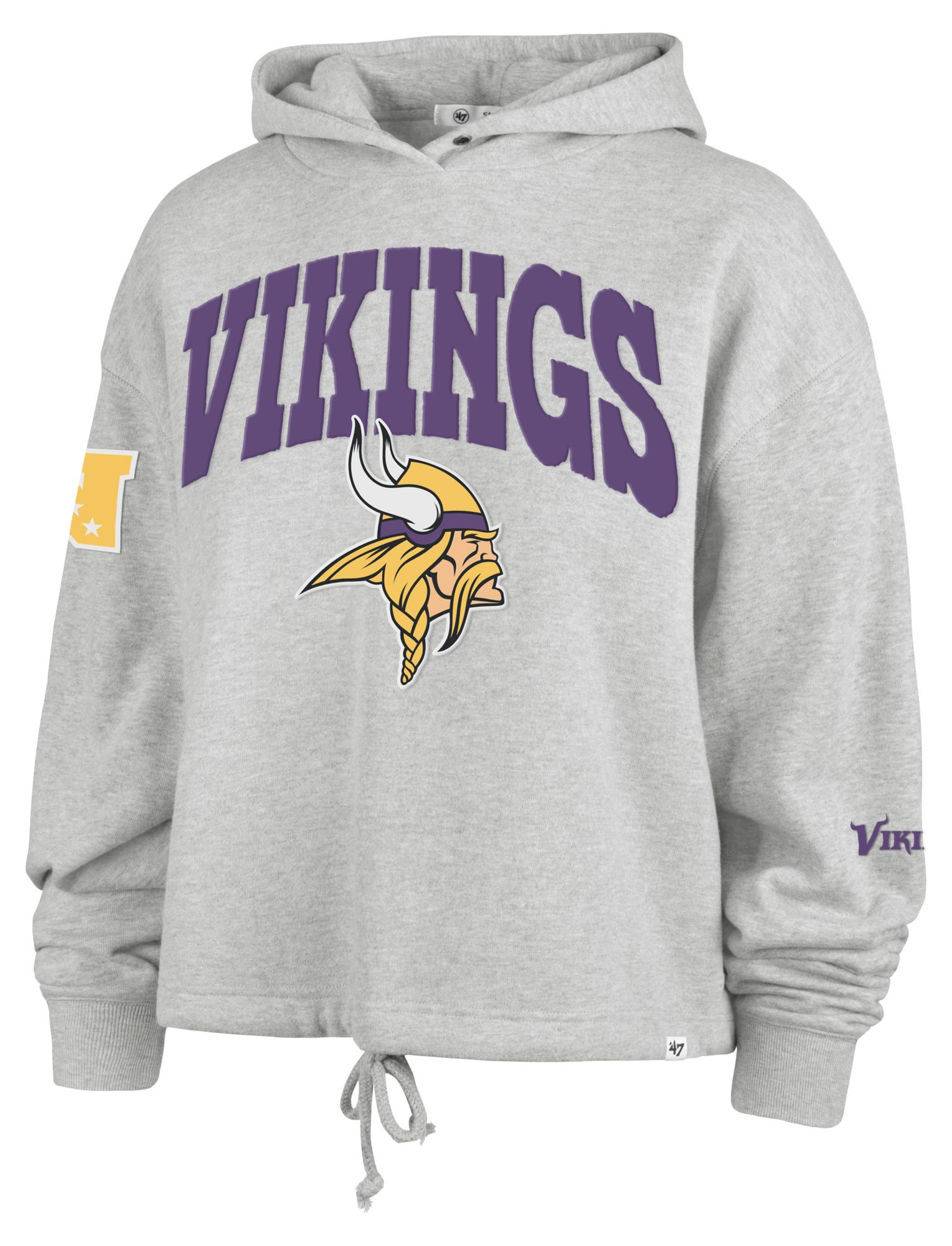 '47 Women's Minnesota Vikings Grey High Hopes Pullover Hoodie product image