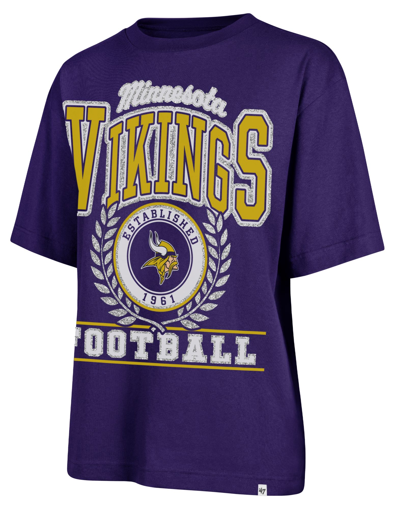 '47 Women's Minnesota Vikings Purple Ring True Short Sleeve T-Shirt product image