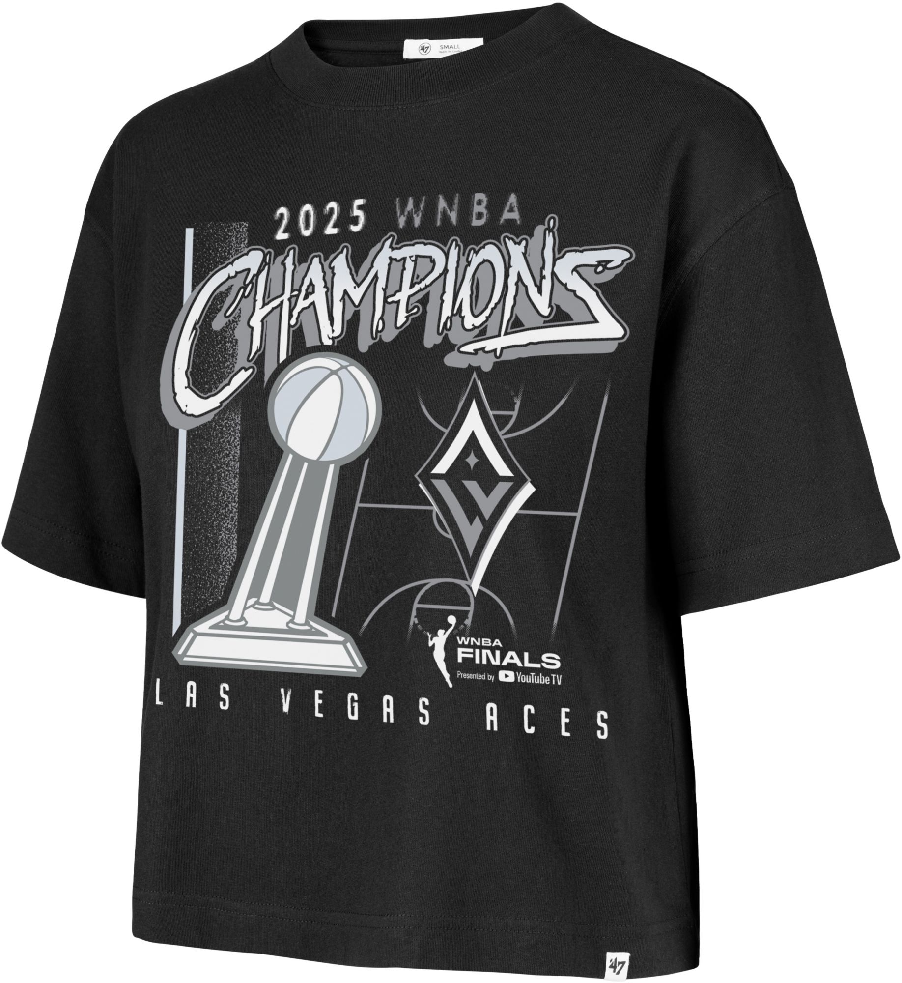 '47 Women's 2025 WNBA Champions Las Vegas Aces City Crop Top T-Shirt product image