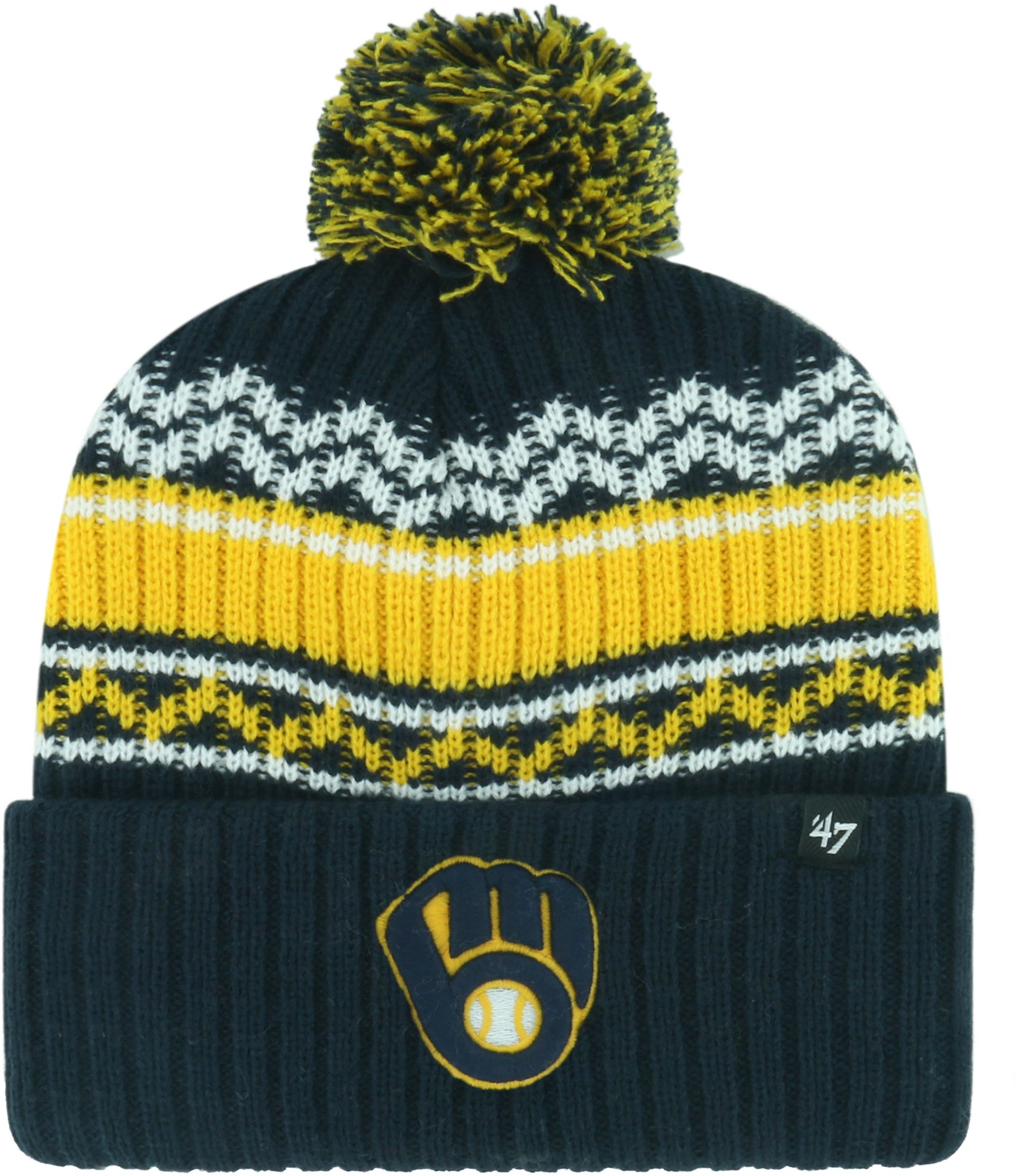 '47 Youth Milwaukee Brewers Navy Polar Vortex Knit Beanie product image