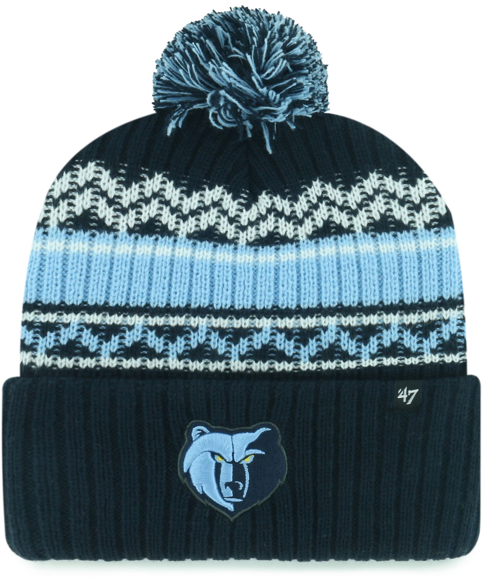 '47 Youth Memphis Grizzlies Navy Polar Vortex Knit Beanie product image