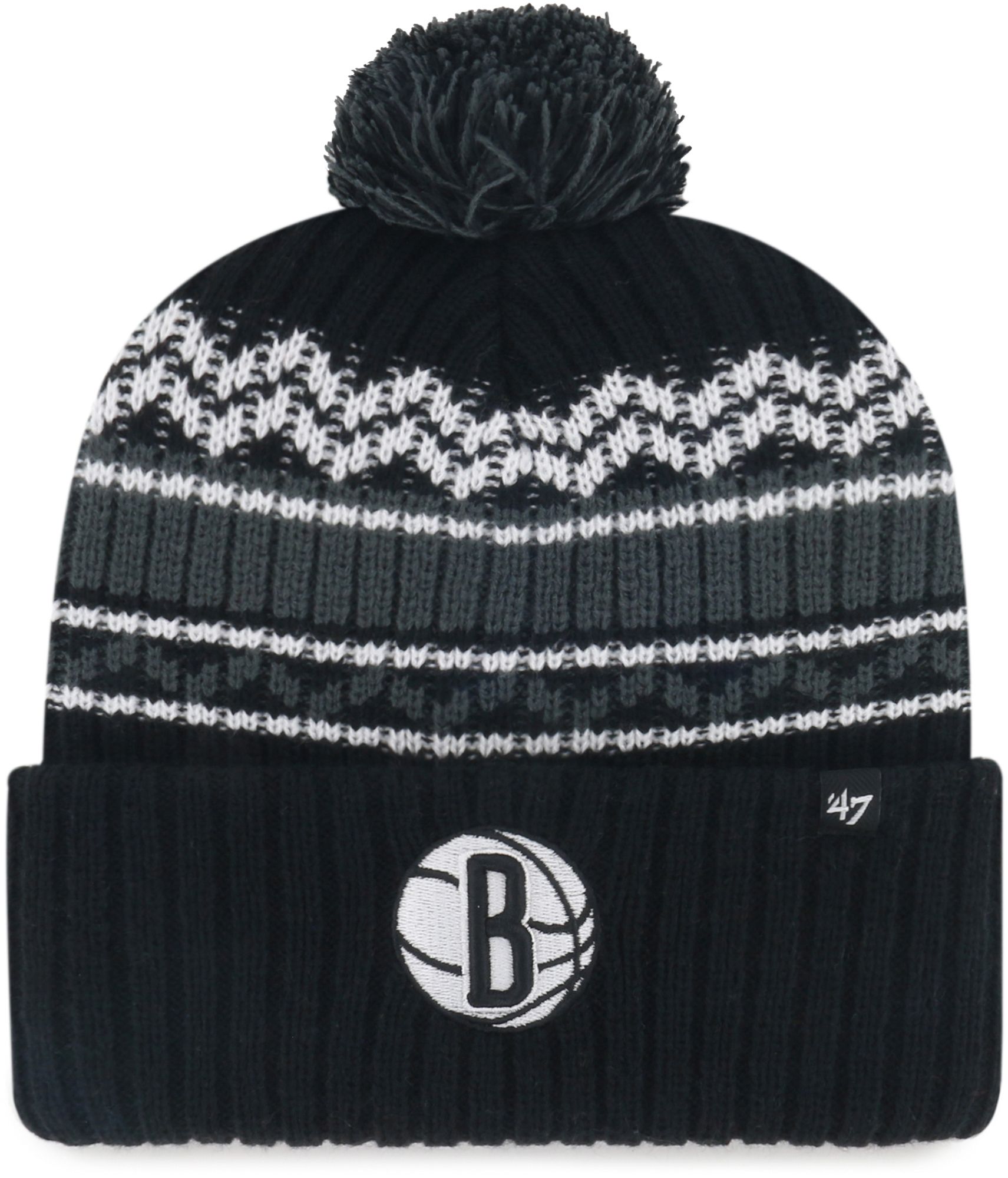 '47 Youth Brooklyn Nets Black Polar Vortex Knit Beanie product image