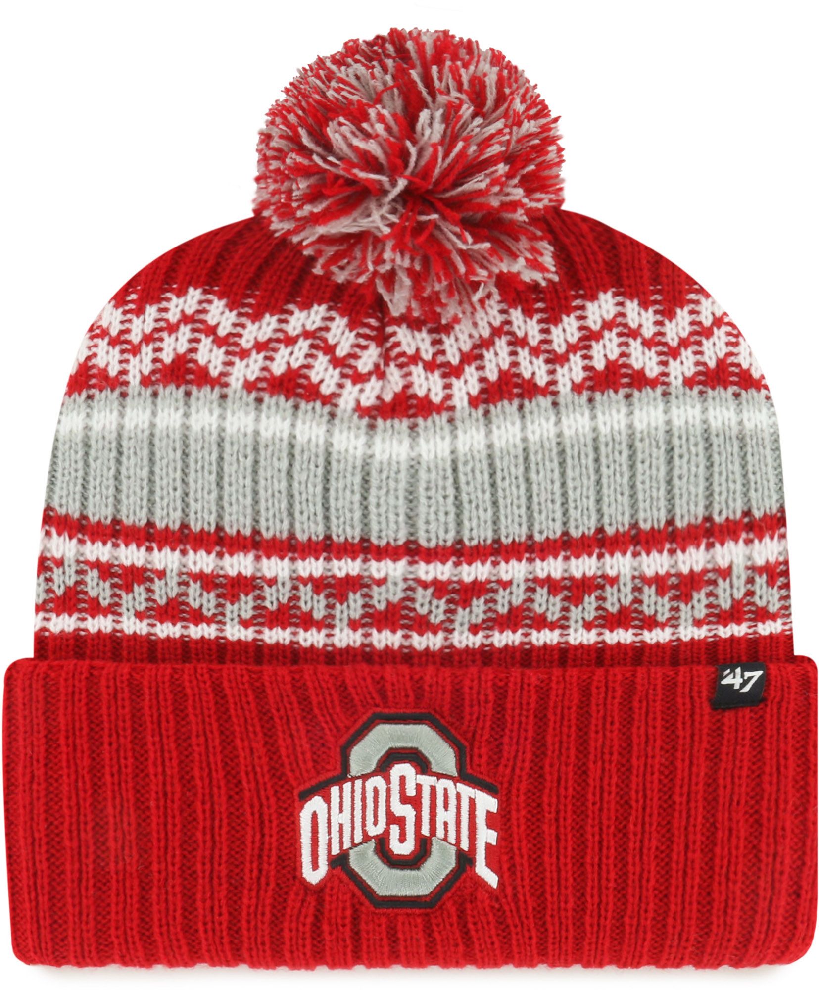 '47 Youth Ohio State Buckeyes Red Kids Vortex Cuffed Knit Beanie product image