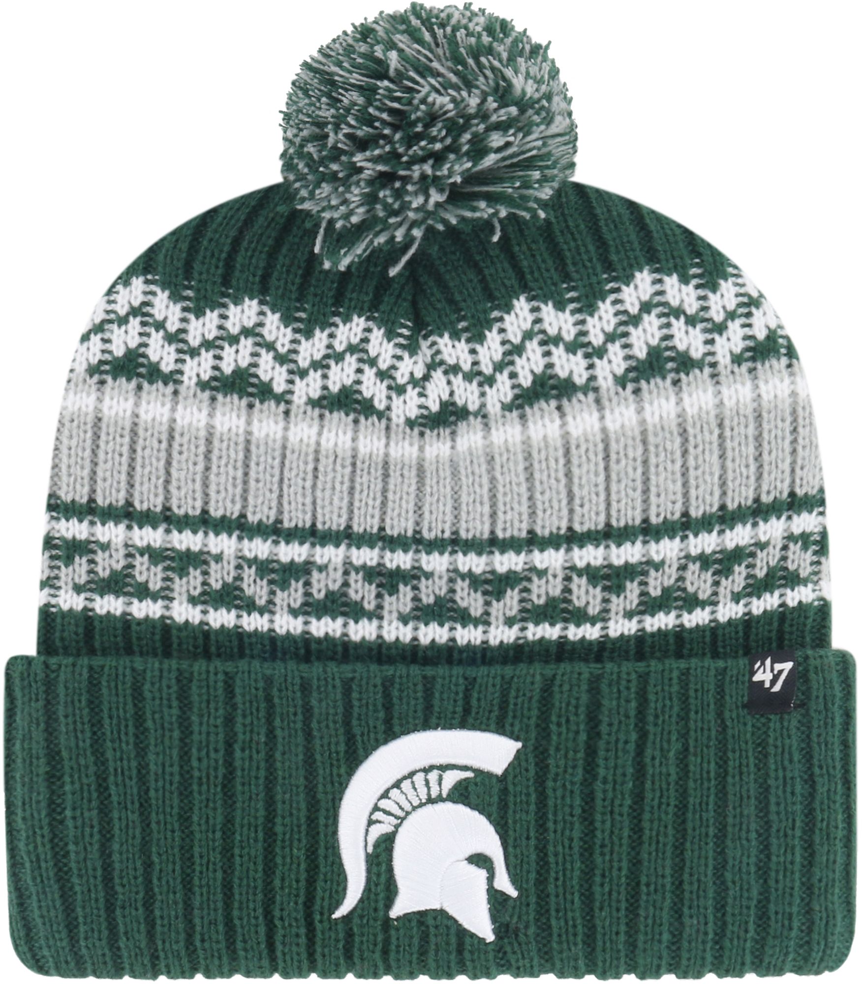 '47 Youth Michigan State Spartans Dark Green Kids Vortex Cuffed Knit Beanie product image