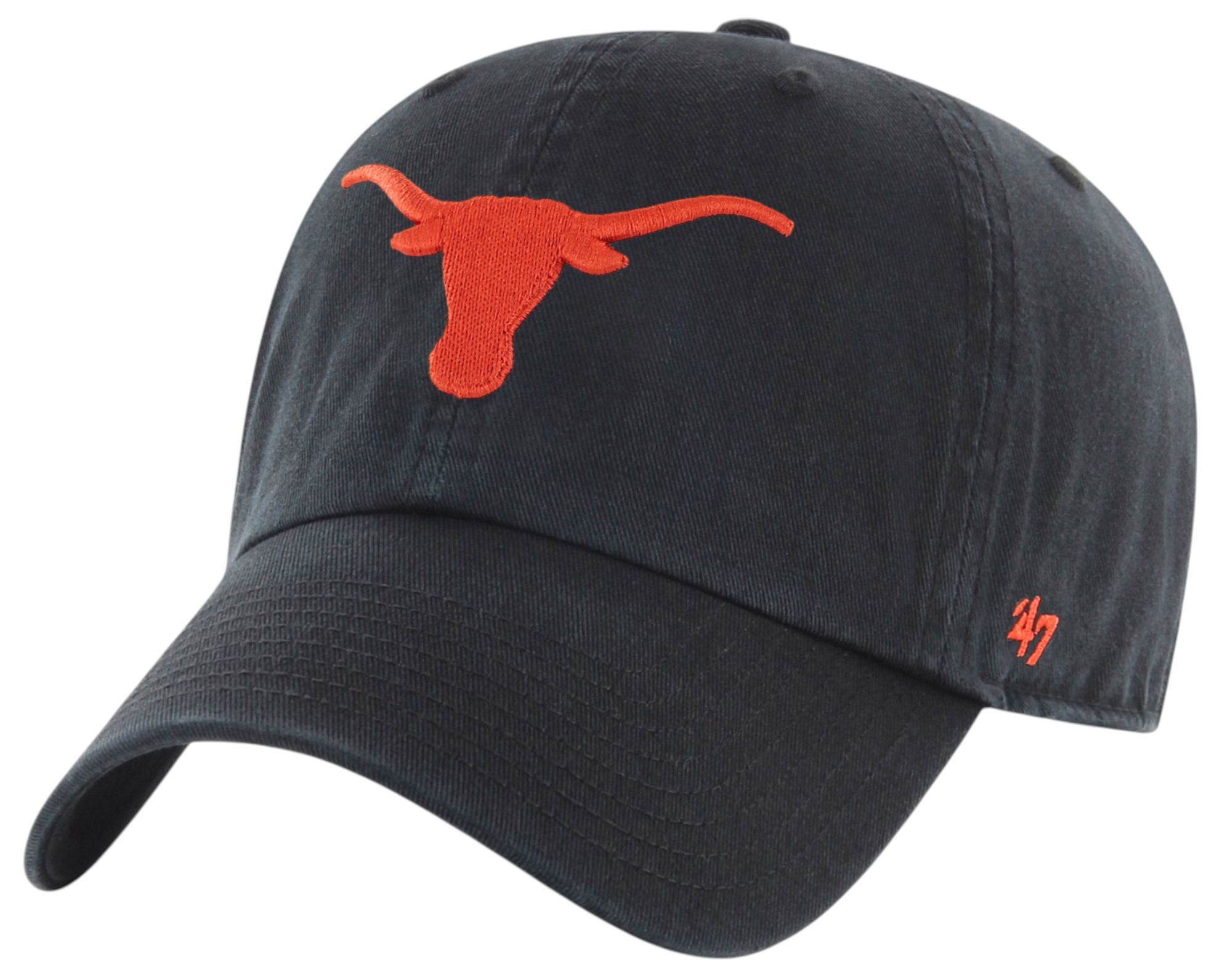 '47 Youth Texas Longhorns Black Clean Up Adjustable Hat product image