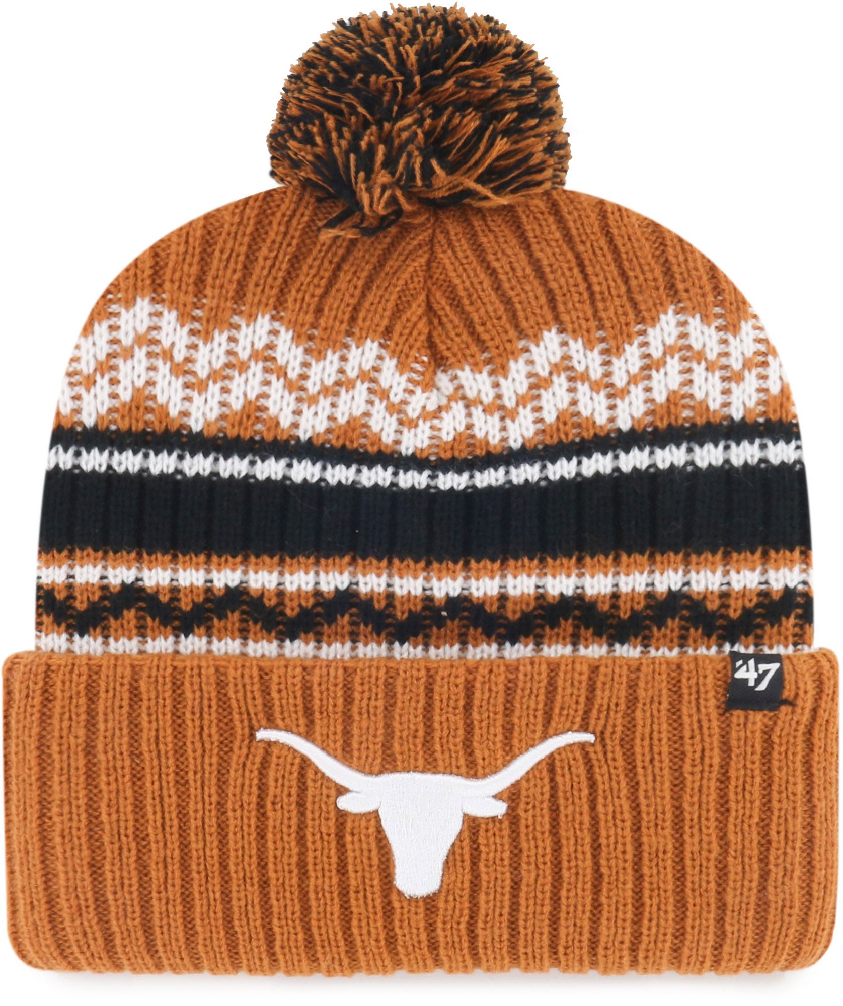 '47 Youth Texas Longhorns Burnt Orange Kids Vortex Cuffed Knit Beanie product image