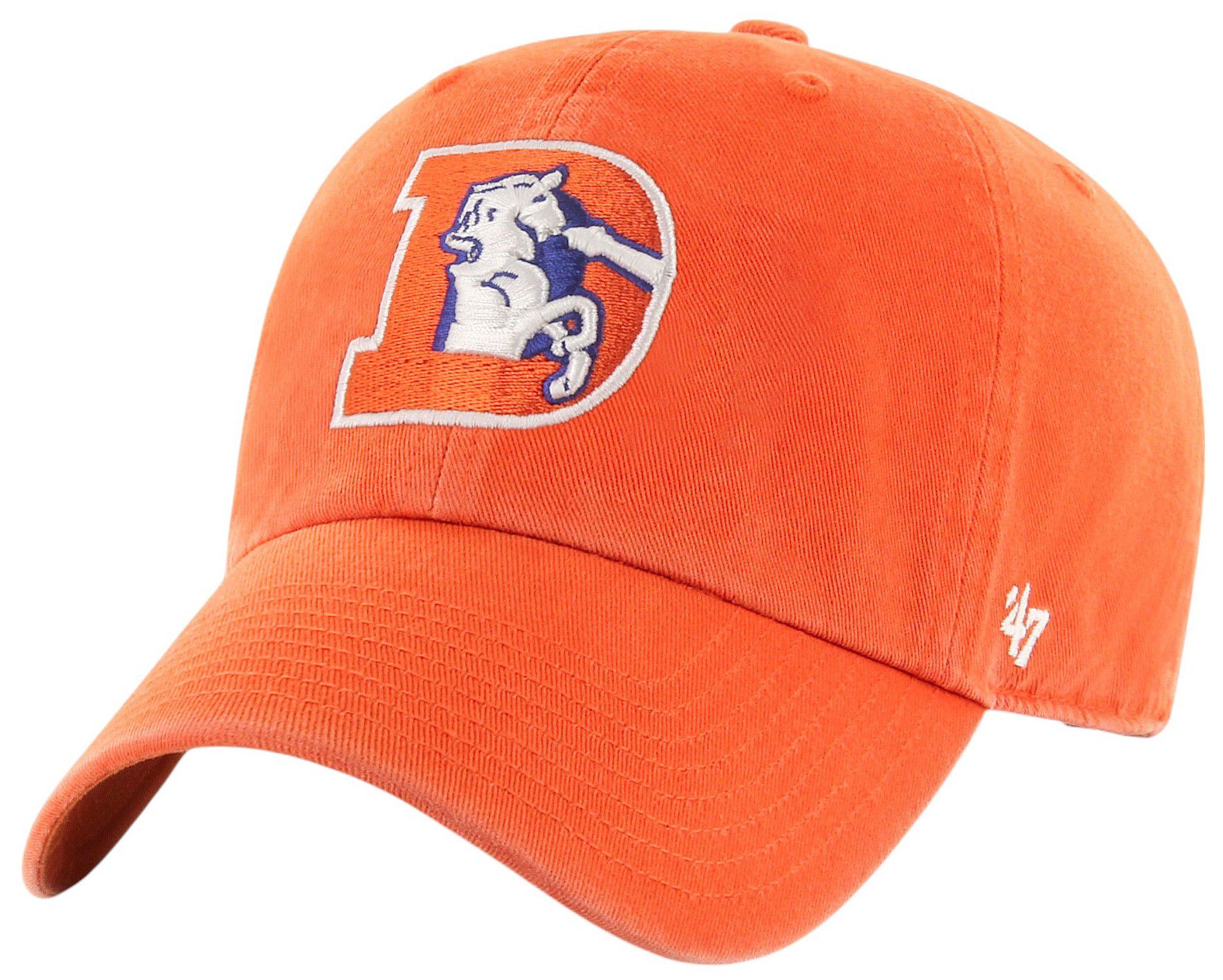 '47 Youth Denver Broncos Orange Throwback Clean Up Adjustable Hat product image