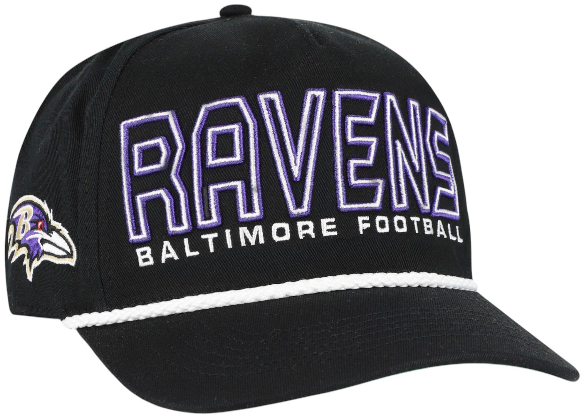 '47 Youth Baltimore Ravens Black Byline Hitch Adjustable Hat product image