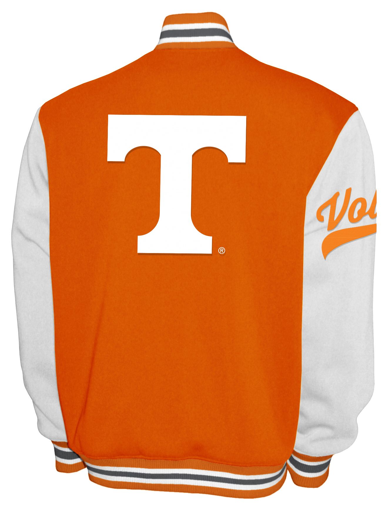 Franchise Club Men's Tennessee Volunteers Orange Club Fleece Varsity Jacket product image