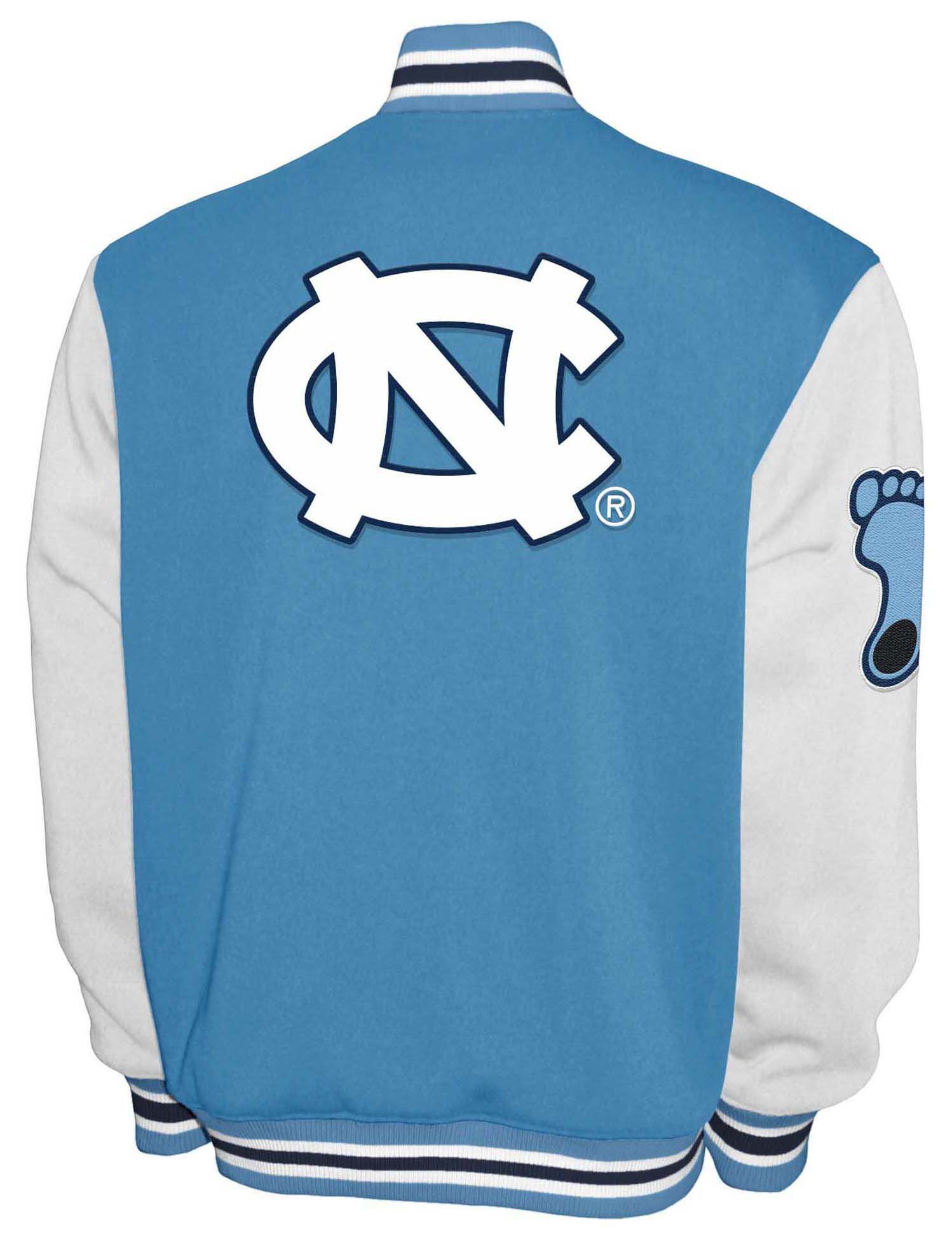 Franchise Club Men's North Carolina Tar Heels Blue Club Fleece Varsity Jacket product image