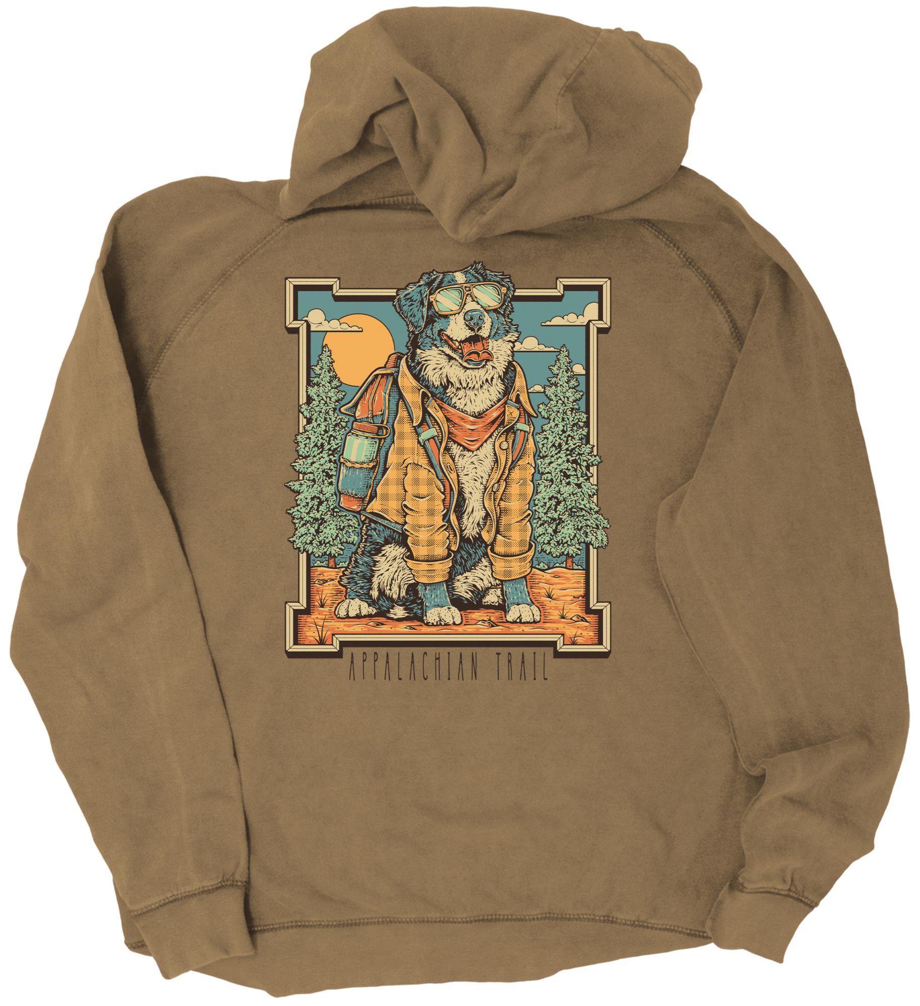 The Duck Company Adult Appalachain Trail Dogwoods Tan Pullover Hoodie product image