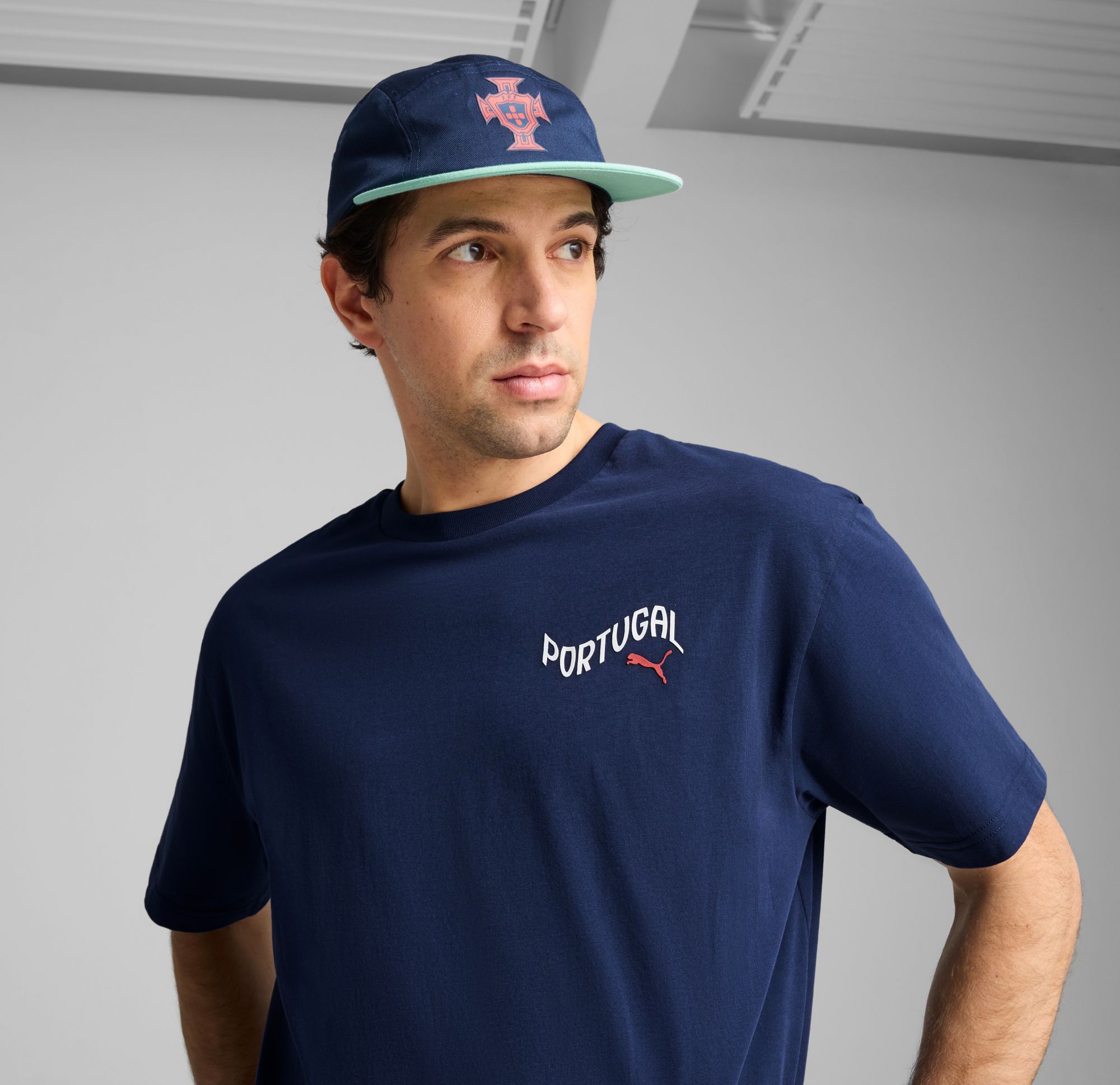 PUMA Adult Portugal 2025 5-Panel Blue Hat product image