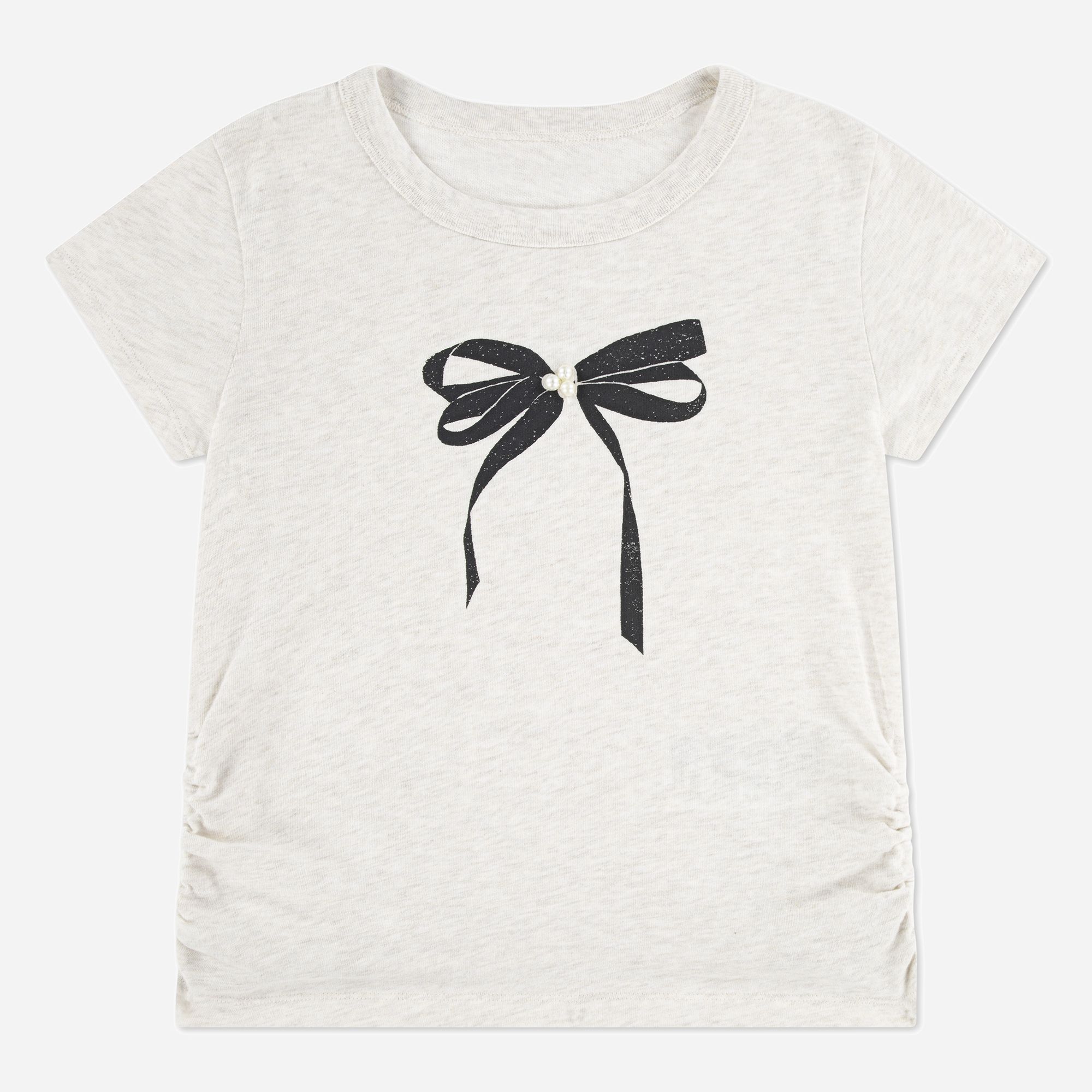 abercrombie kids pearl bow ruched tee product image