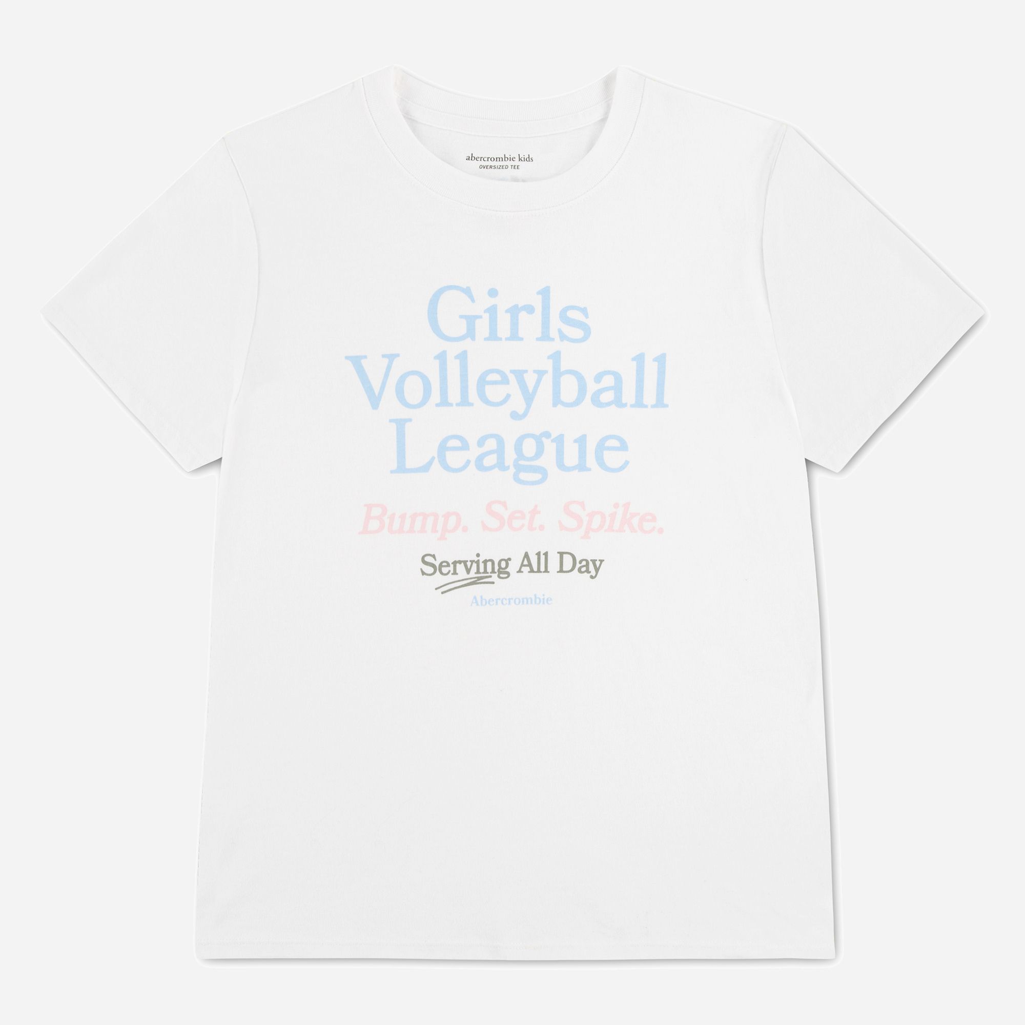 abercrombie kids volleyball league oversized tee product image