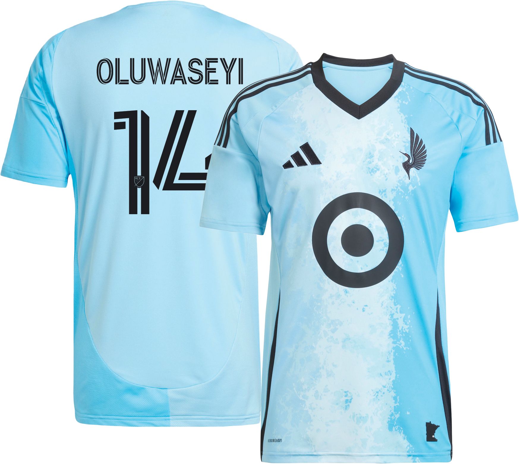 adidas Adult Minnesota United FC Tani Oluwaseyi #14 2025 Secondary Replica Jersey product image