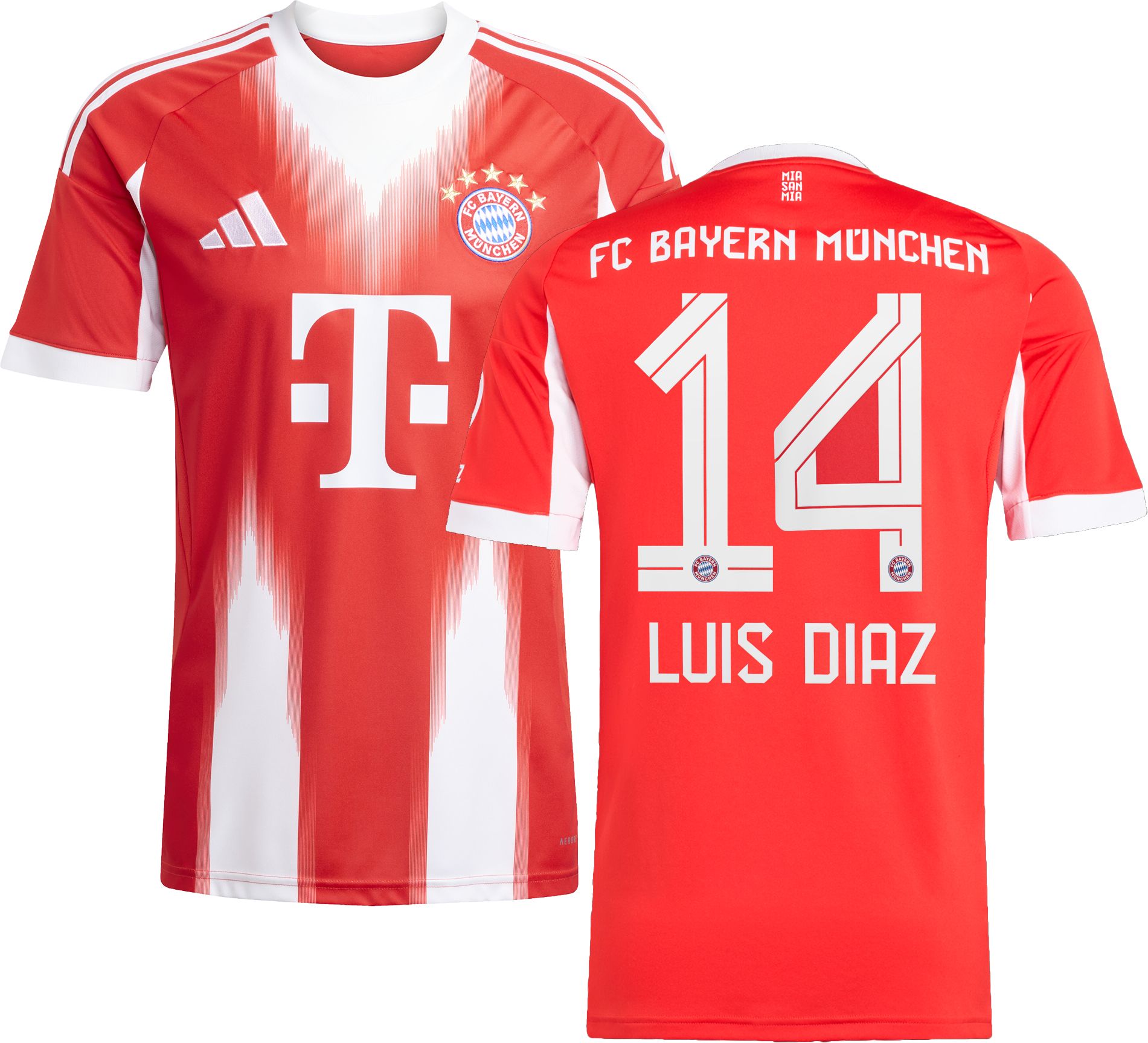 adidas Adult Bayern Munich Luis Diaz #14 2025-26 Home Replica Jersey product image
