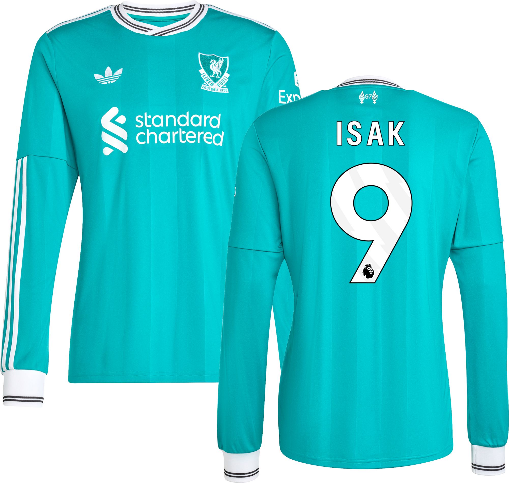 adidas Adult Liverpool FC Alexander Isak #9 2025 Third Long Sleeve Replica Jersey product image