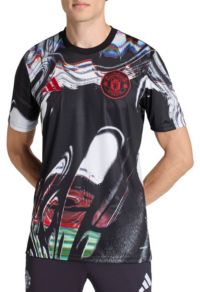 adidas Adult 2025 Manchester United Black Prematch Jersey | Dick's