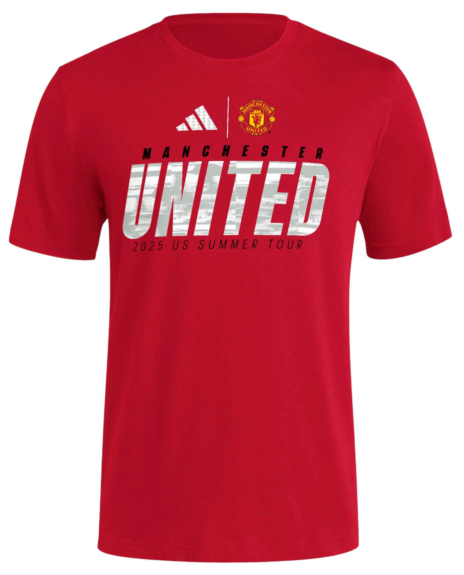 adidas Adult Manchester United 2025 Red Wordmark T-Shirt product image