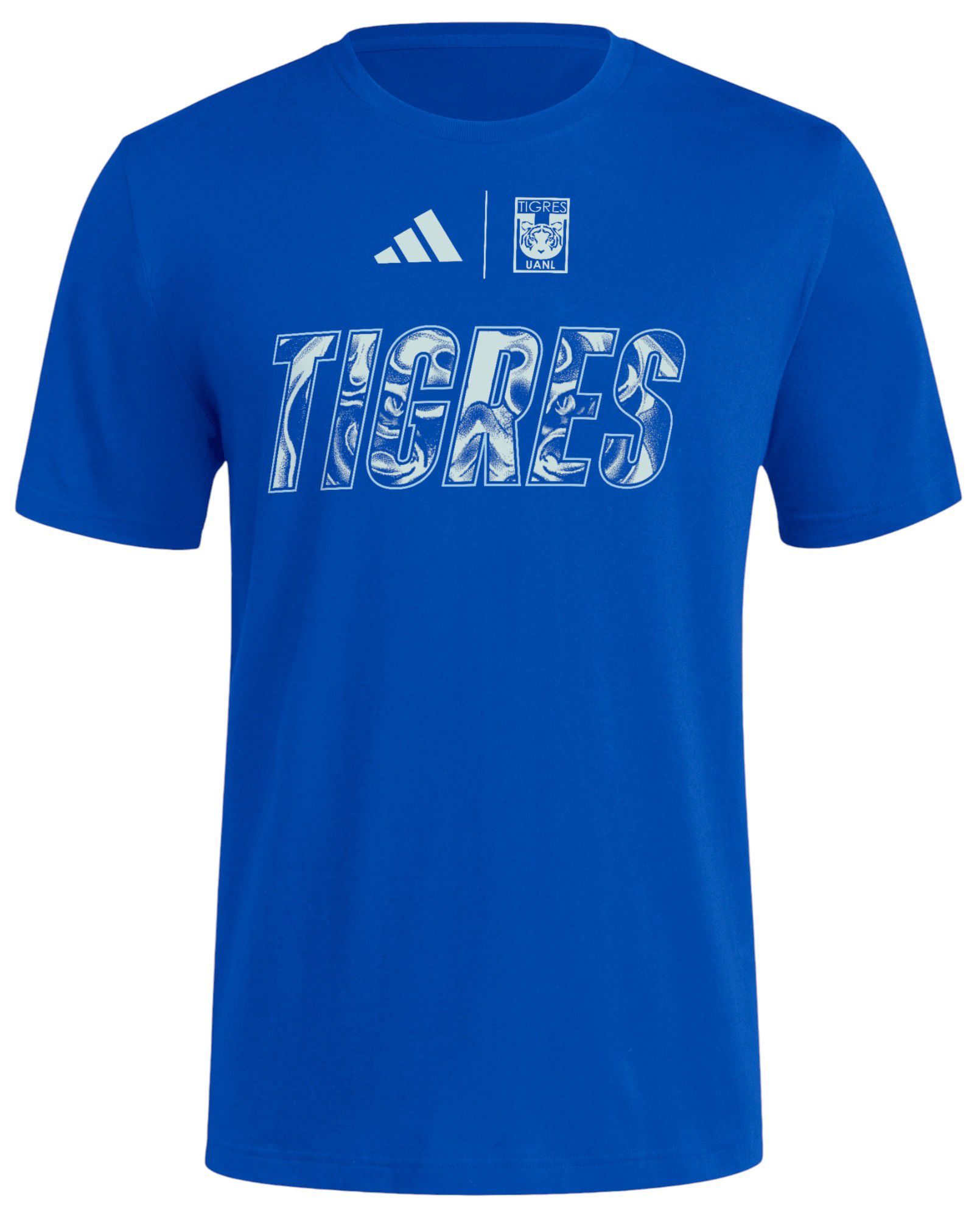 adidas Adult 2025 Tigres Royal Blue Home Graphic T-Shirt product image