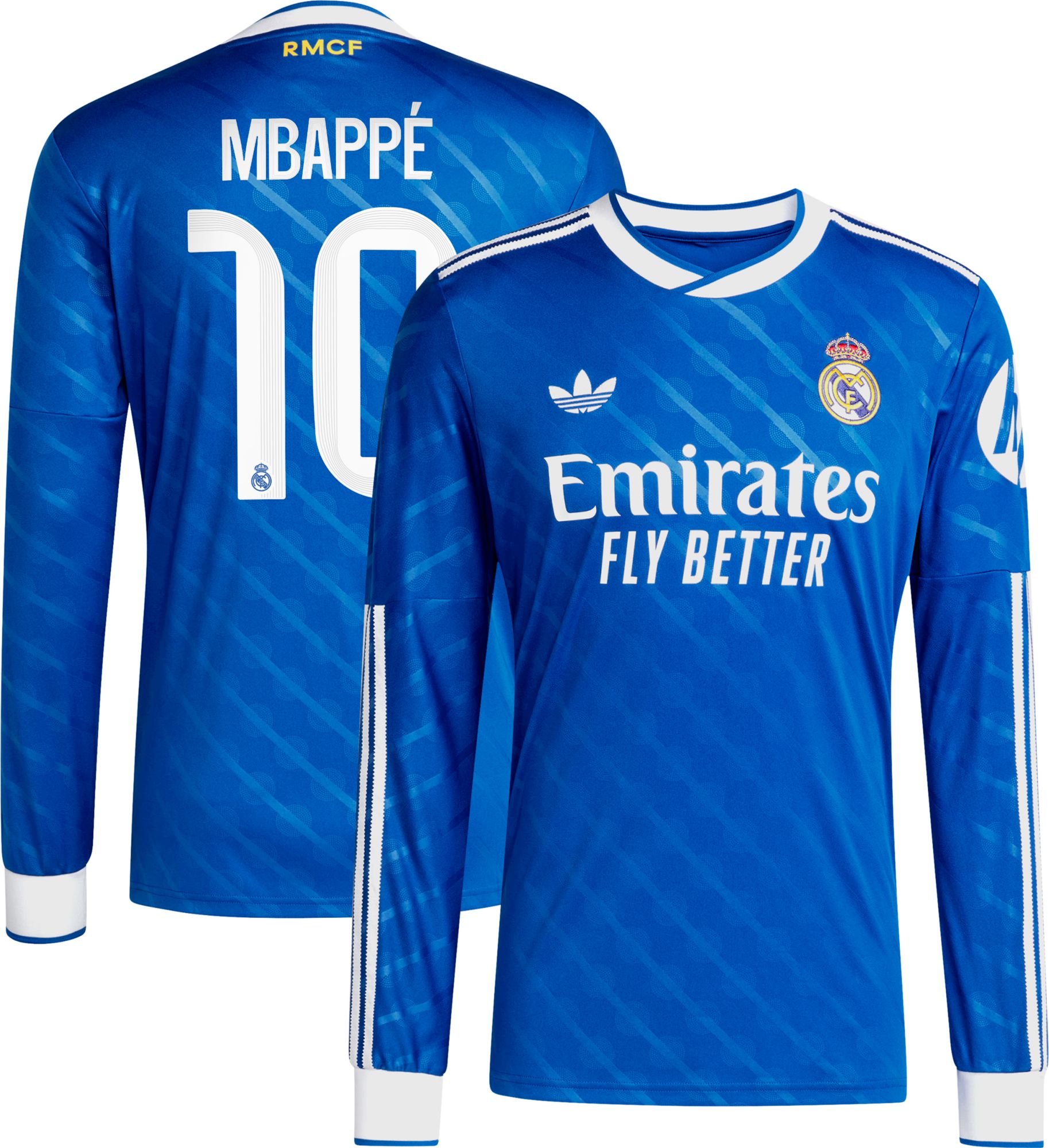 adidas Adult Real Madrid Kylian Mbappé #10 2025 Third Long Sleeve Replica Jersey product image