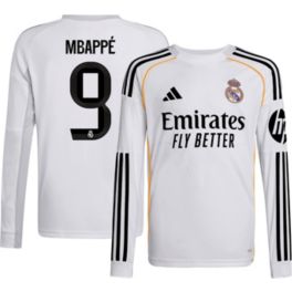 レアル・マドリード MBAPPÉ 9 長袖ジャージ L adidas Adult Real Madrid Kylian Mbappé #9 2025 Home Long