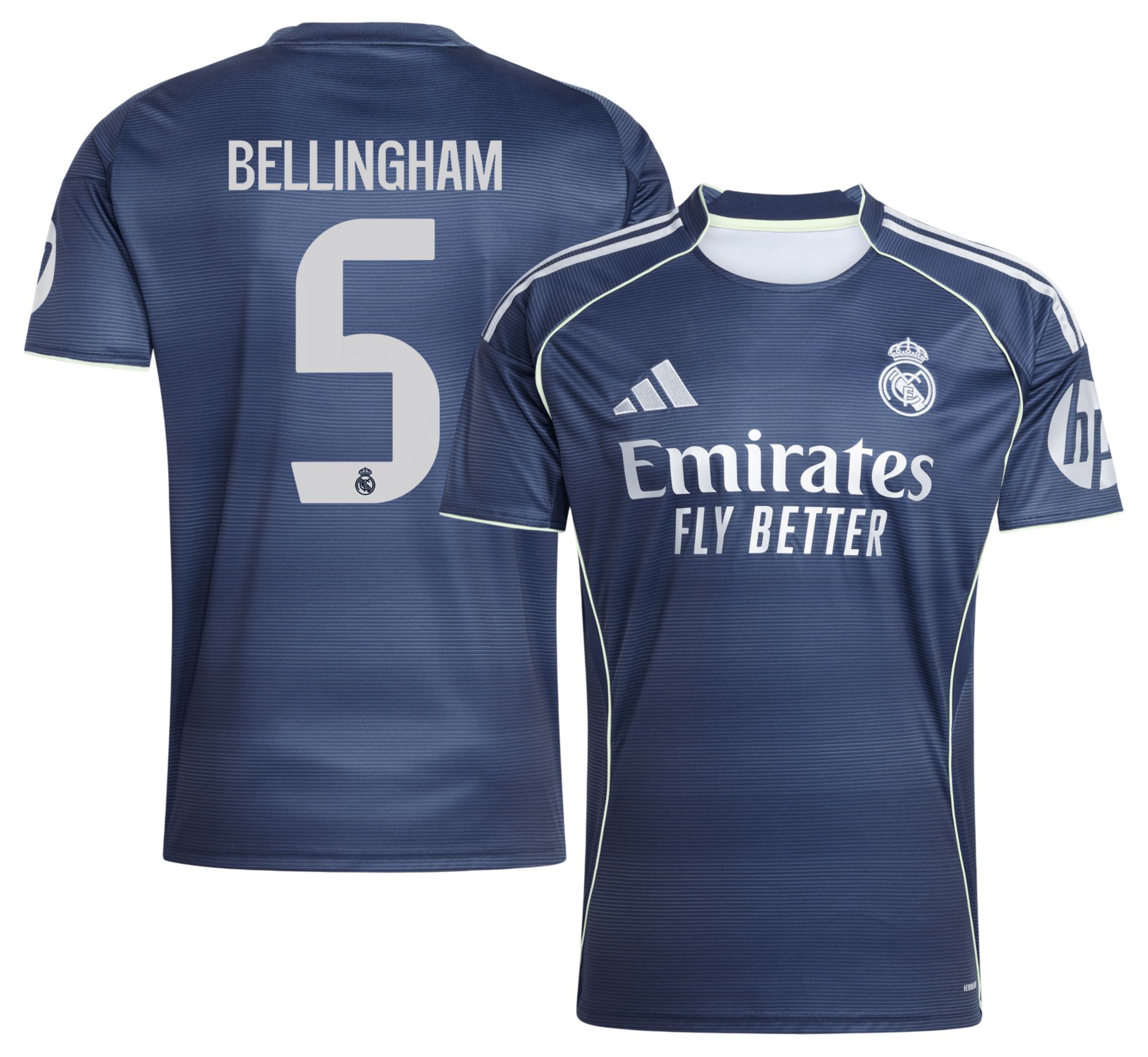 adidas Adult Real Madrid Jude Bellingham #5 2025 Legend Ink Replica Jersey product image