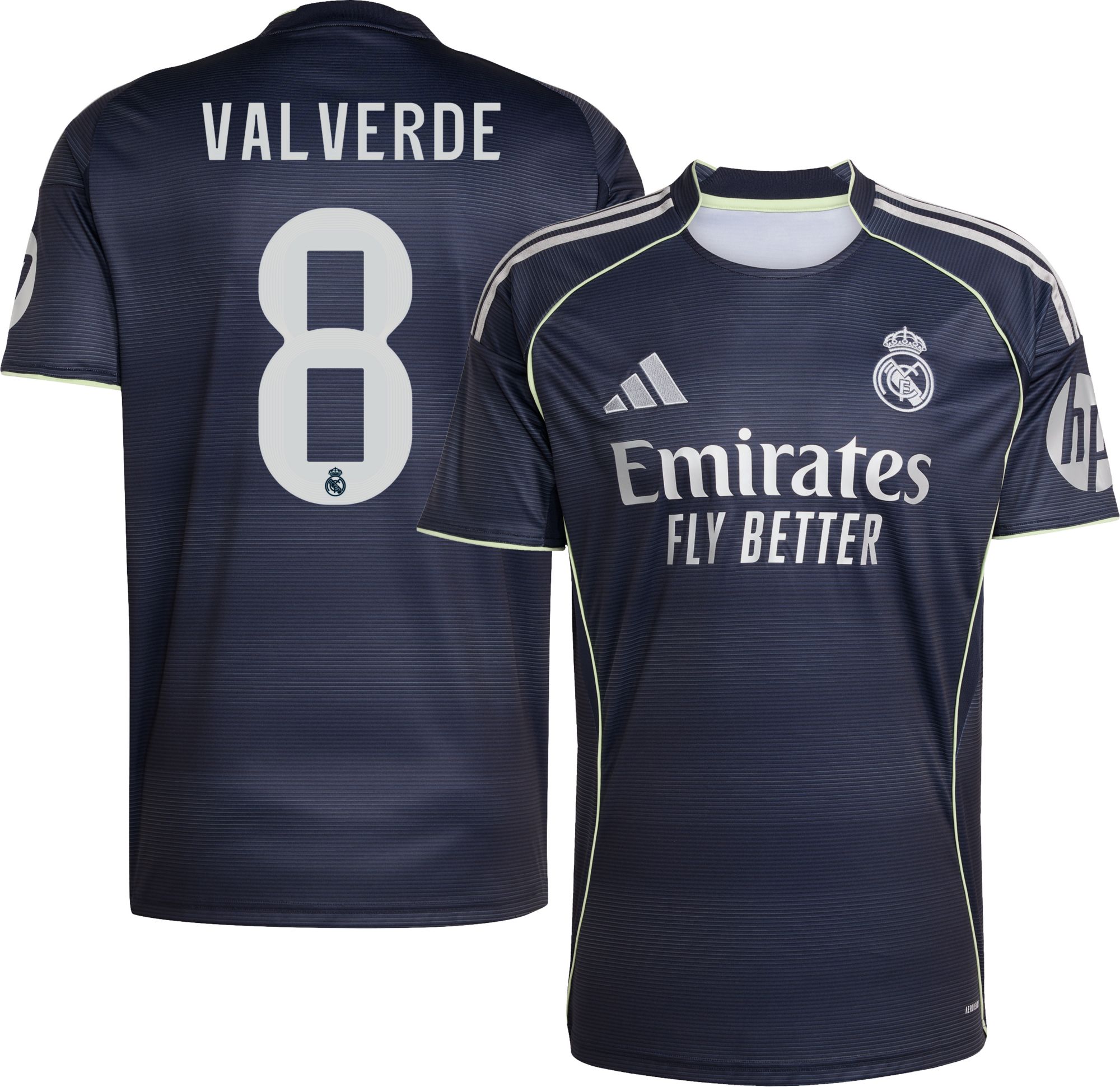 adidas Adult Real Madrid Federico Valverde #8 2025 Away Replica Jersey product image