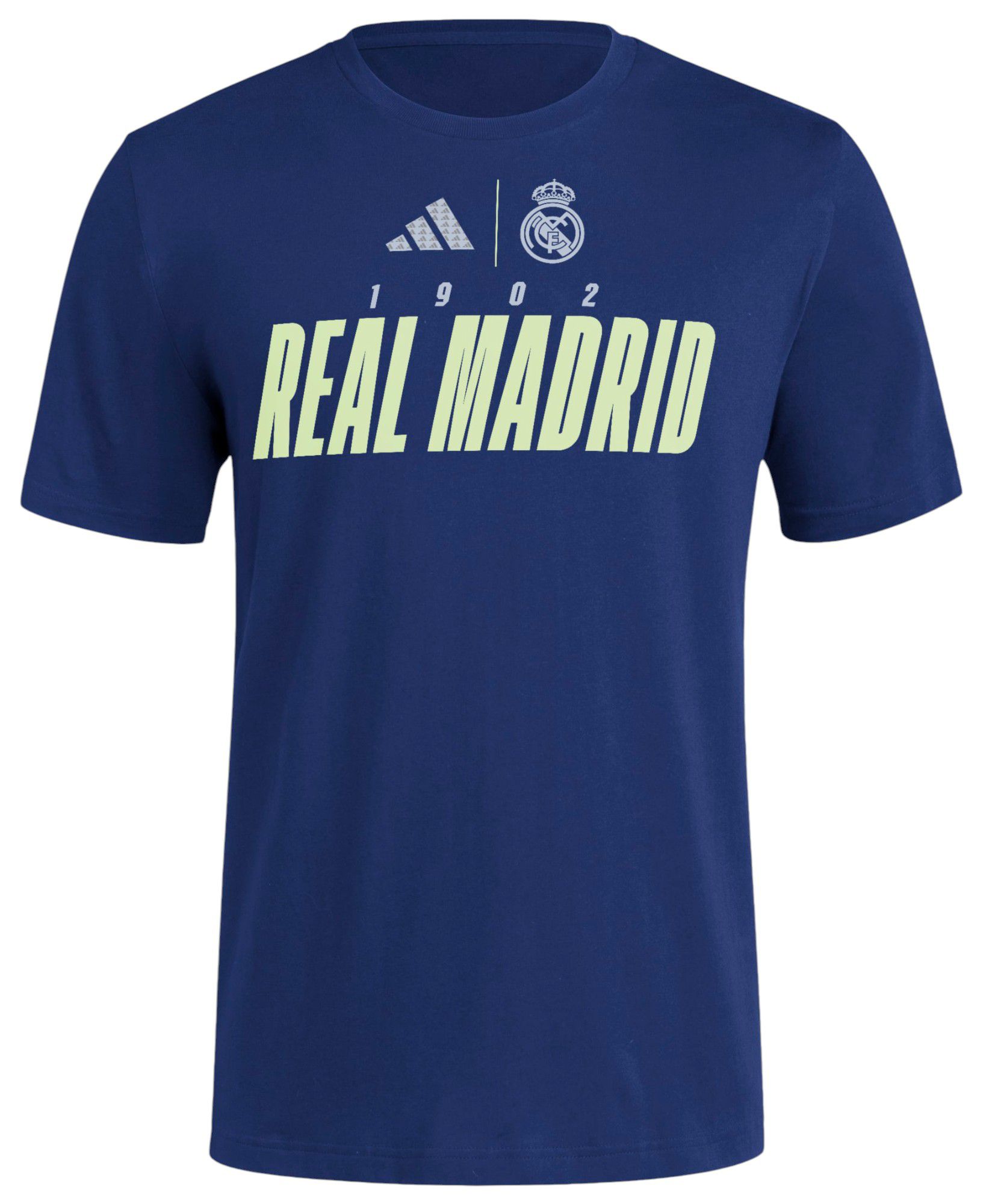 adidas Adult Real Madrid Navy Wordmark T-Shirt product image