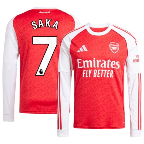 adidas Youth Arsenal Bukayo Saka #7 2025 Home Replica Jersey