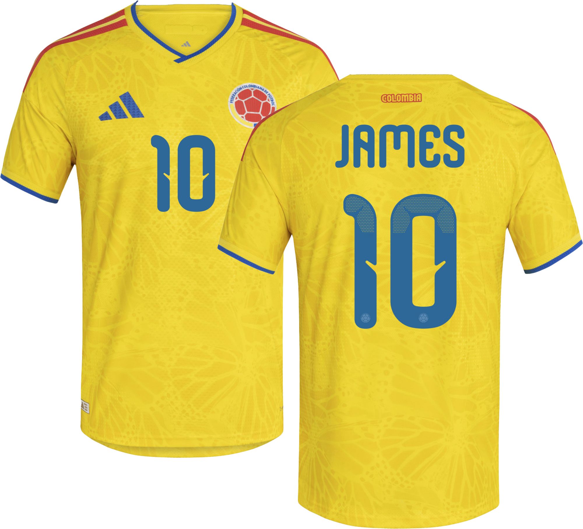 adidas Adult Colombia James Rodriguez #10 2026 Home Authentic Jersey product image